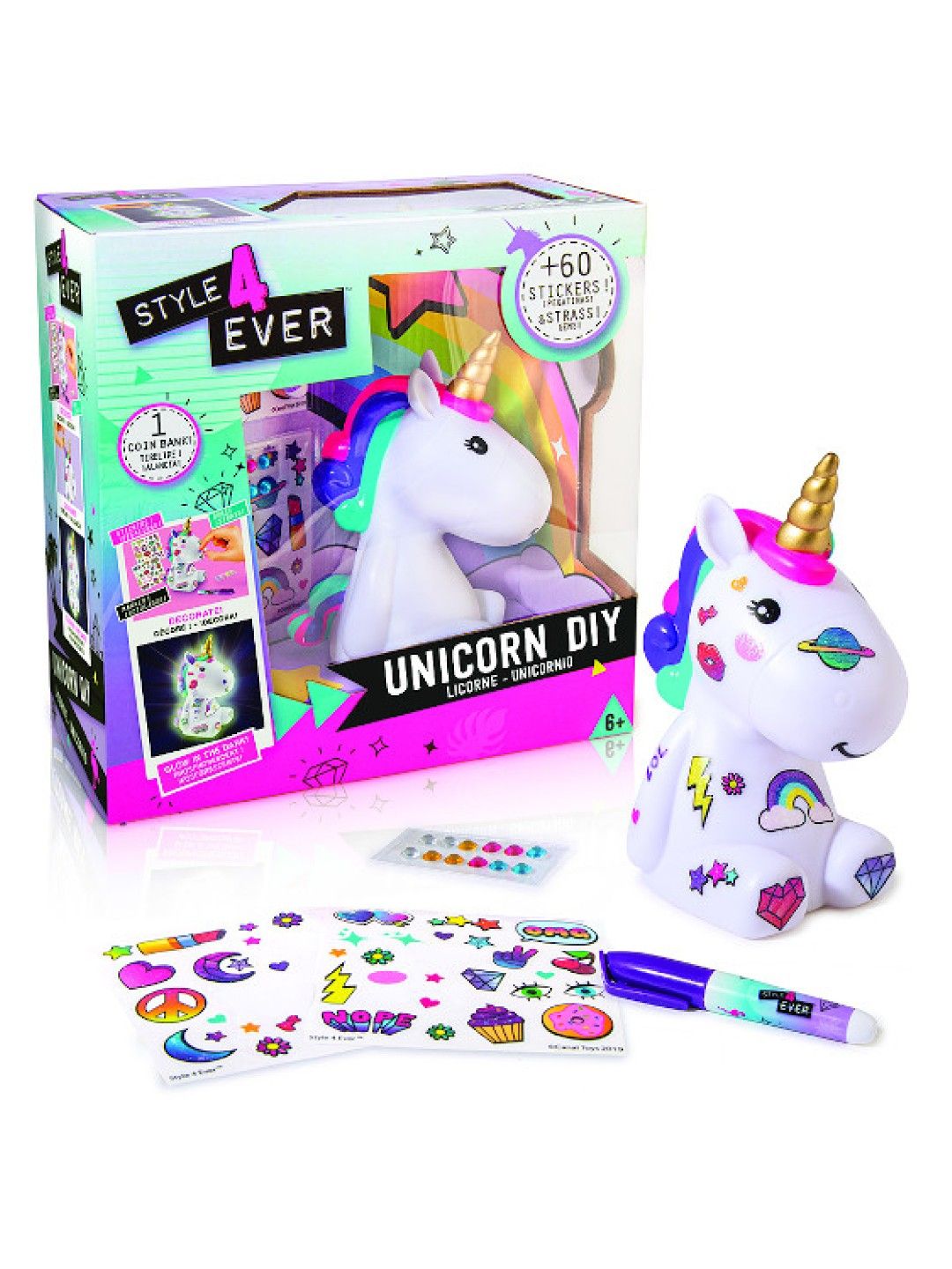 Canal Toys Style 4 Ever DIY Unicorn (No Color- Image 1)