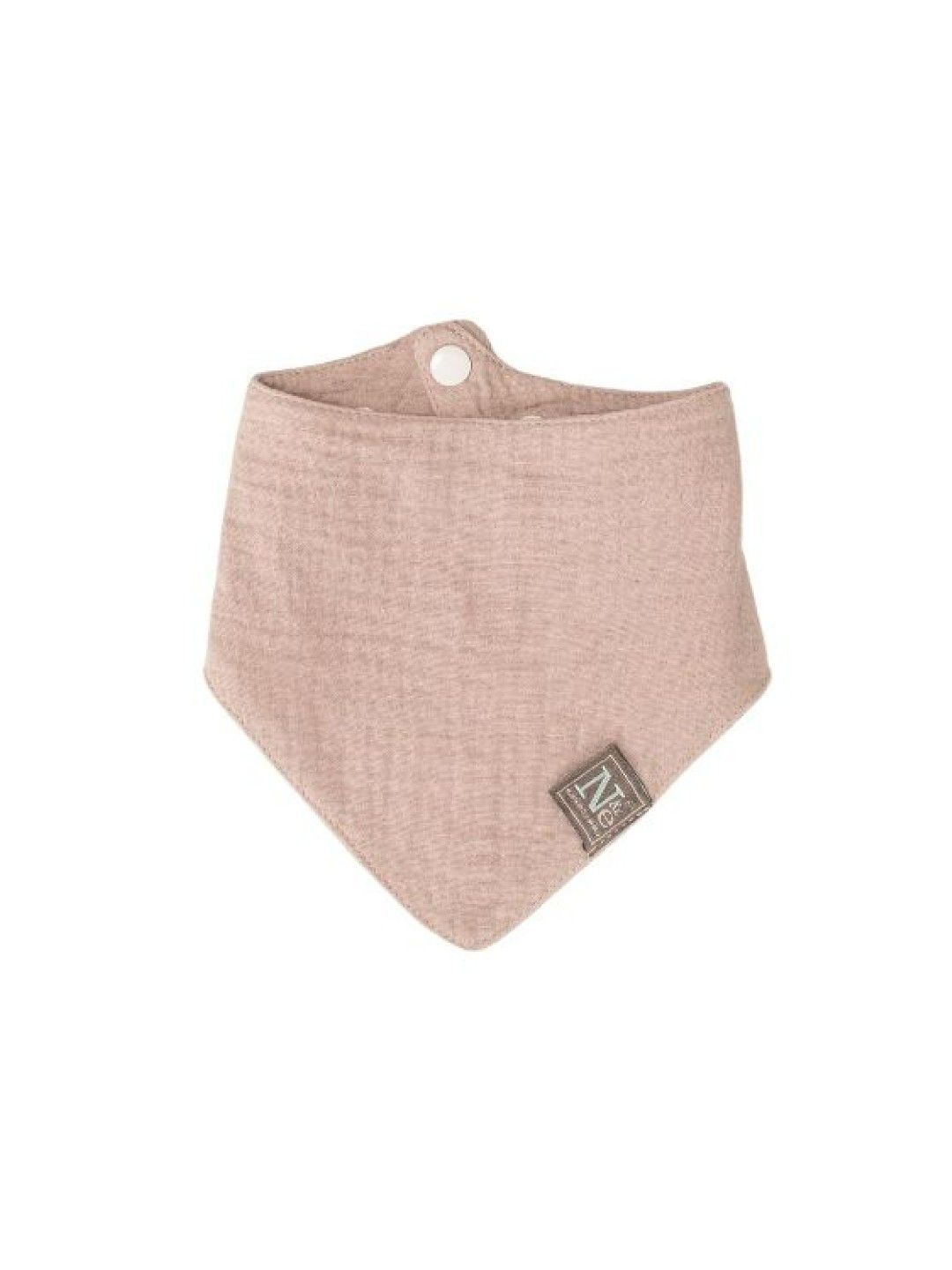 Nathan & Emma Baby Muslin Bandana Bib (Nude Pink- Image 1)