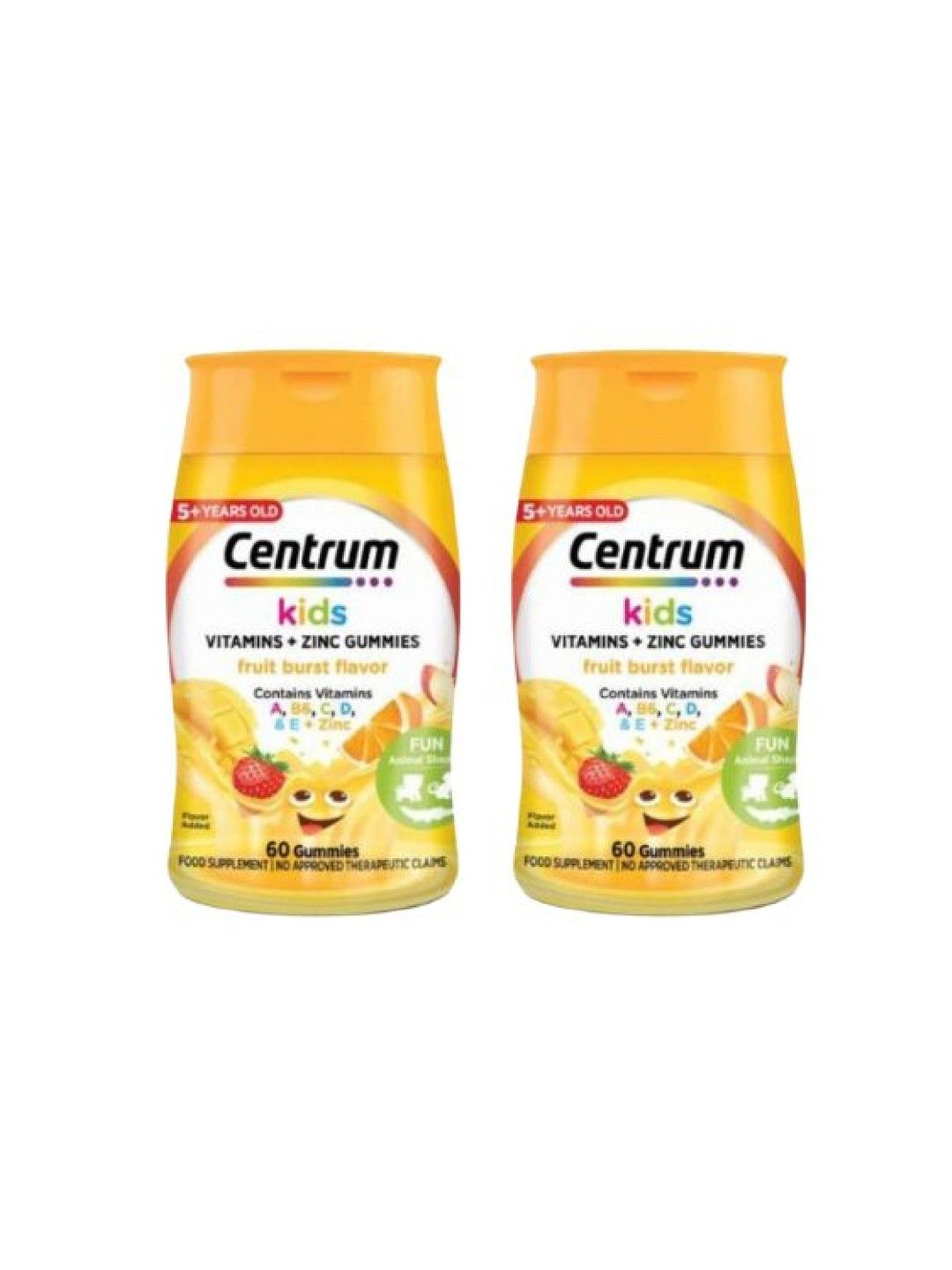 Centrum Kids [Bundle of 2] Multivitamin Gummies Fruit Burst (60s)