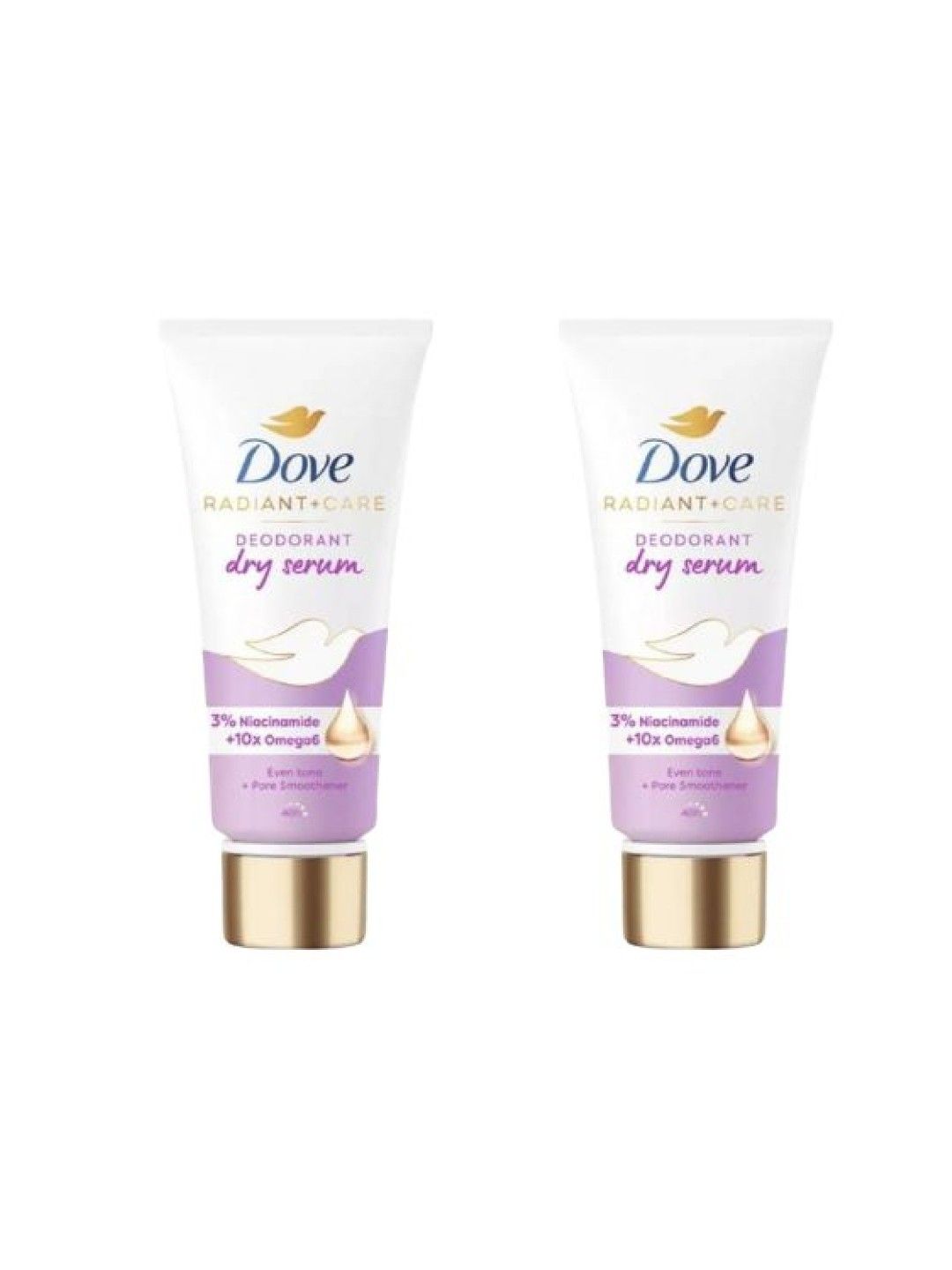Dove [Bundle of 2] Radiant + Care Deodorant Dry Serum Pore Smoothener (40ml) (No Color- Image 1)