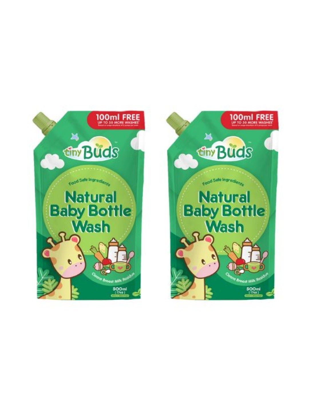 Tiny Buds [Buy 1 Take 1] Bottle Wash Refill (600ml) (No Color- Image 1)