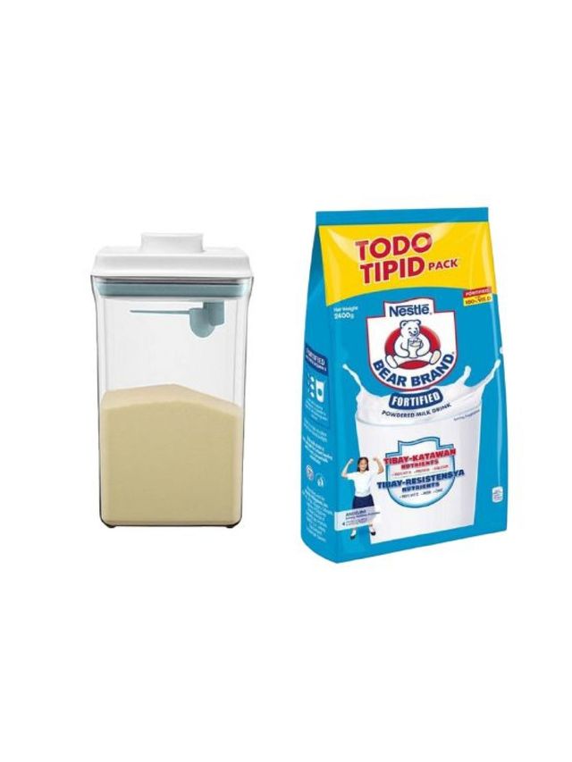 Ankou [Bundle of 2] Food Square Container (2500ml) + Powdered Milk Drink (2.4kg)