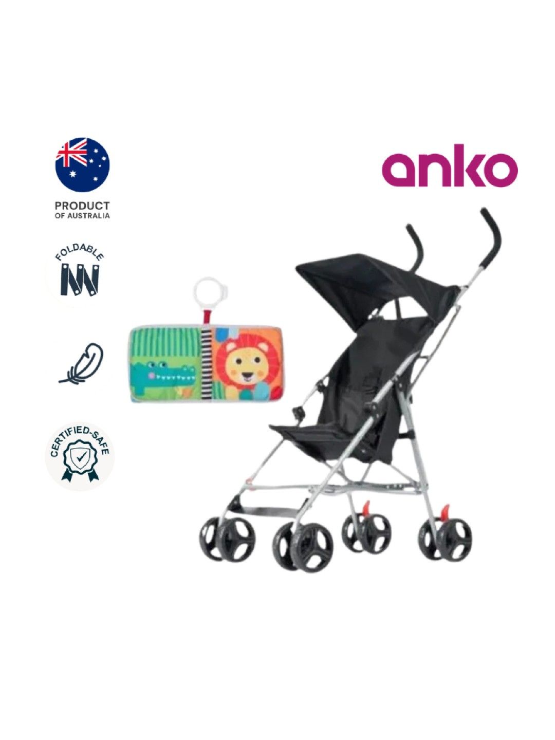 Anko [Bundle of 2] Foldable & Lightweight Upright Stroller & Pram Toy (No Color- Image 1)