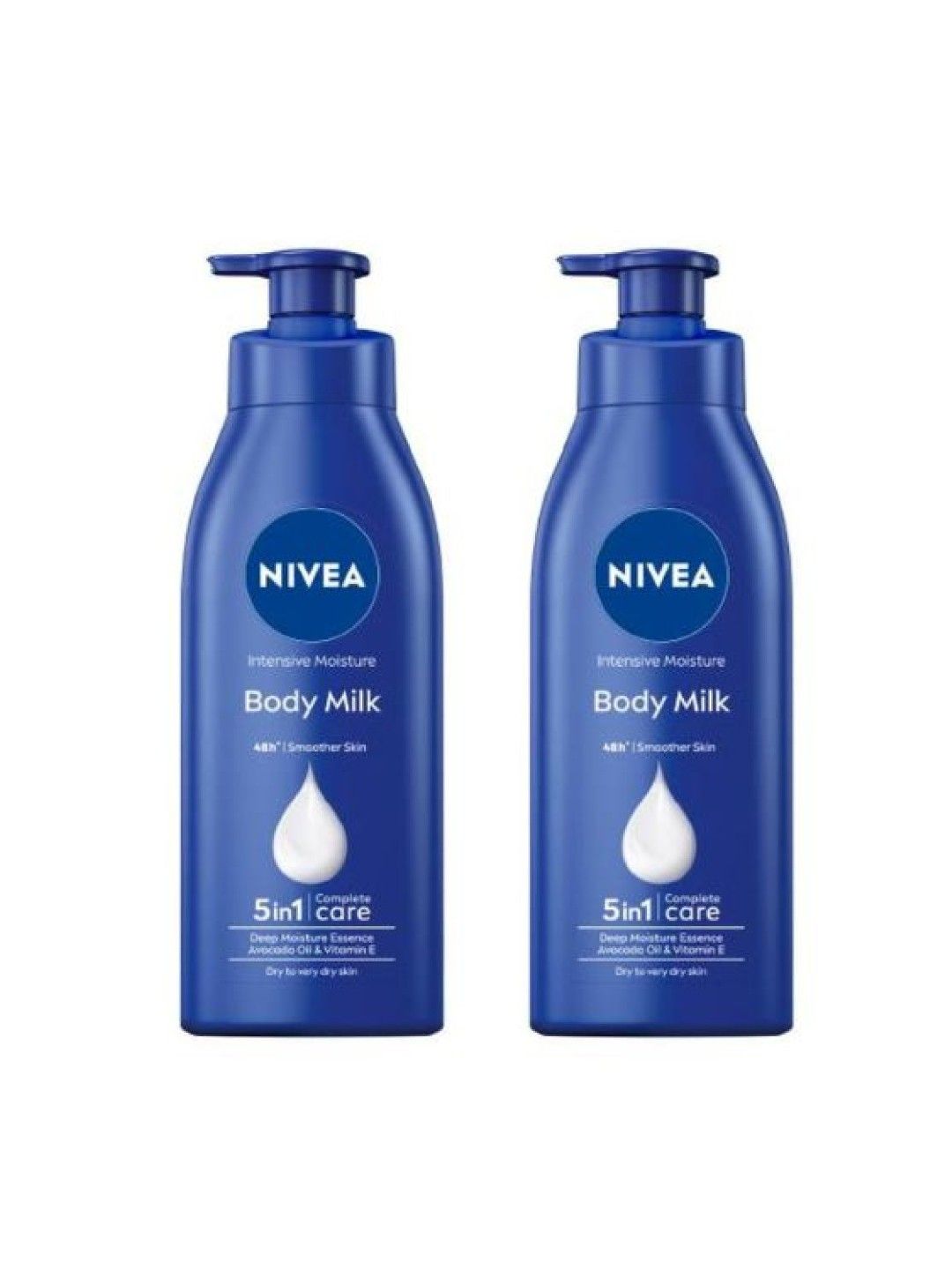 NIVEA Pack of 2 Body Intensive Moisture Body Milk Lotion for Dry Skin 380ml