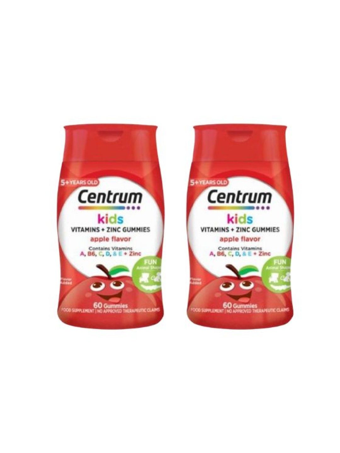 Centrum Kids [Bundle of 2] Multivitamin Gummies Apple (60s)