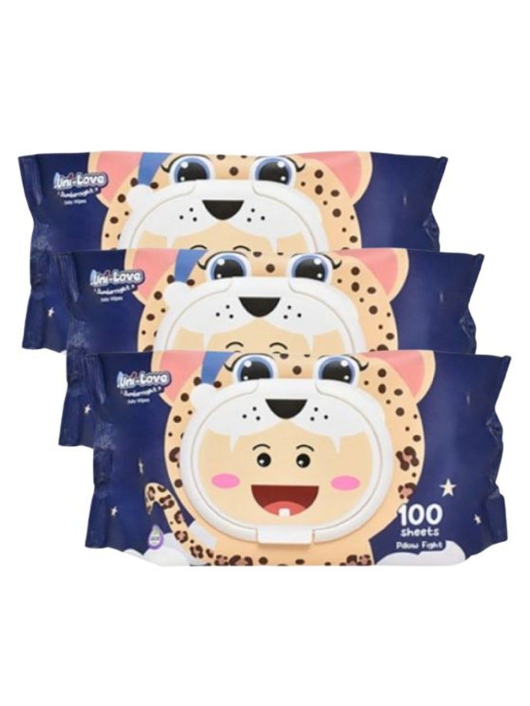 Uni-love [Bundle of 3] Slumbernight Baby Wipes (Pillow Fight) 100's (No Color- Image 1)