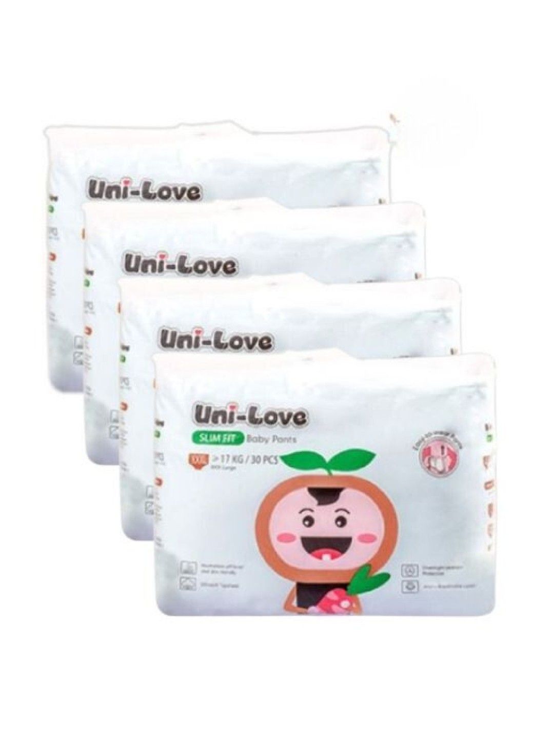 Uni-love [Bundle of 4] Slim Fit Baby Pants 30's (XXX-Large) (No Color- Image 1)