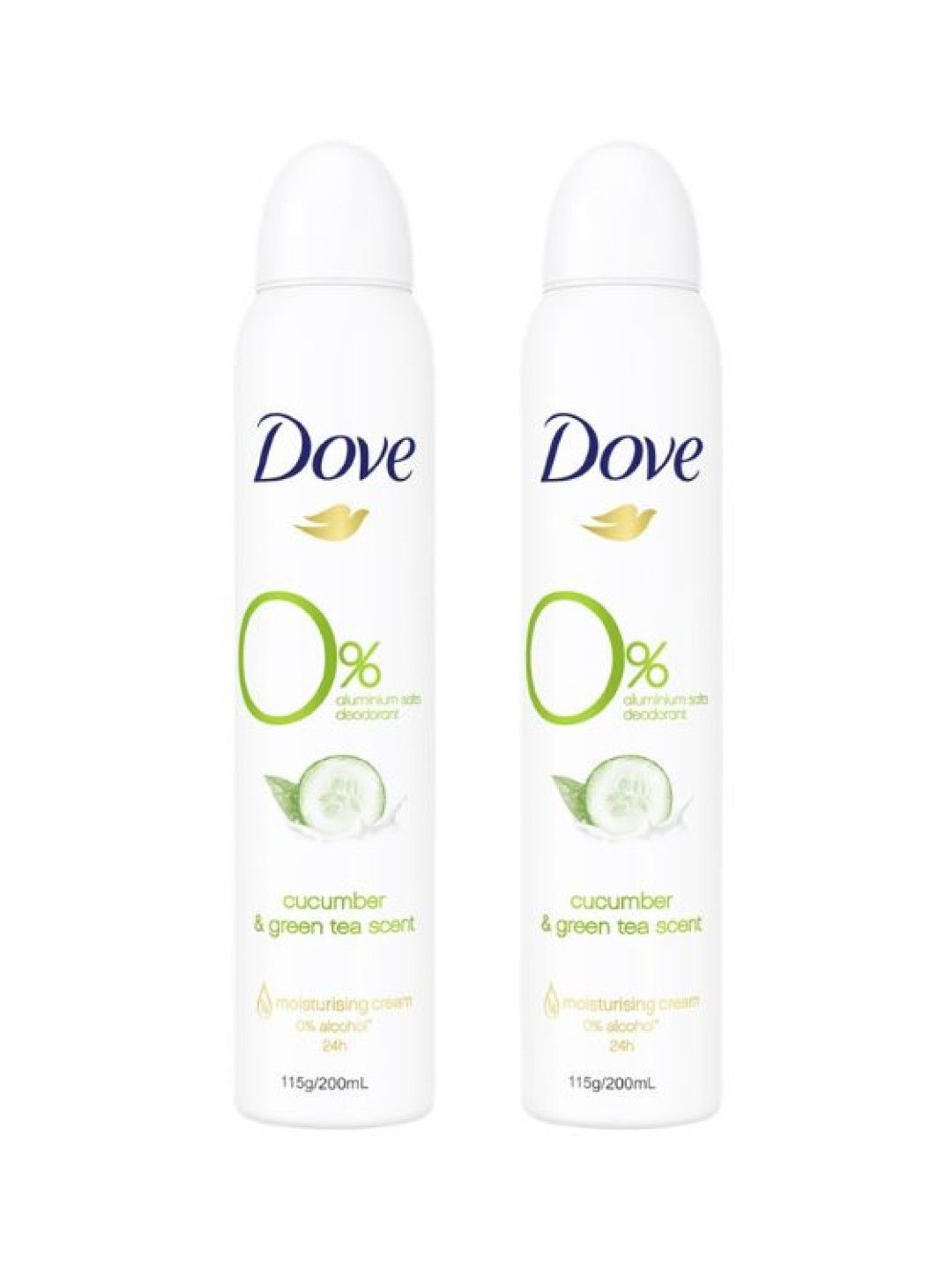 Dove [Buy 1 Get 1] Aluminum Free Deodorant Spray Cucumber & Green Tea (200ml) (No Color- Image 1)