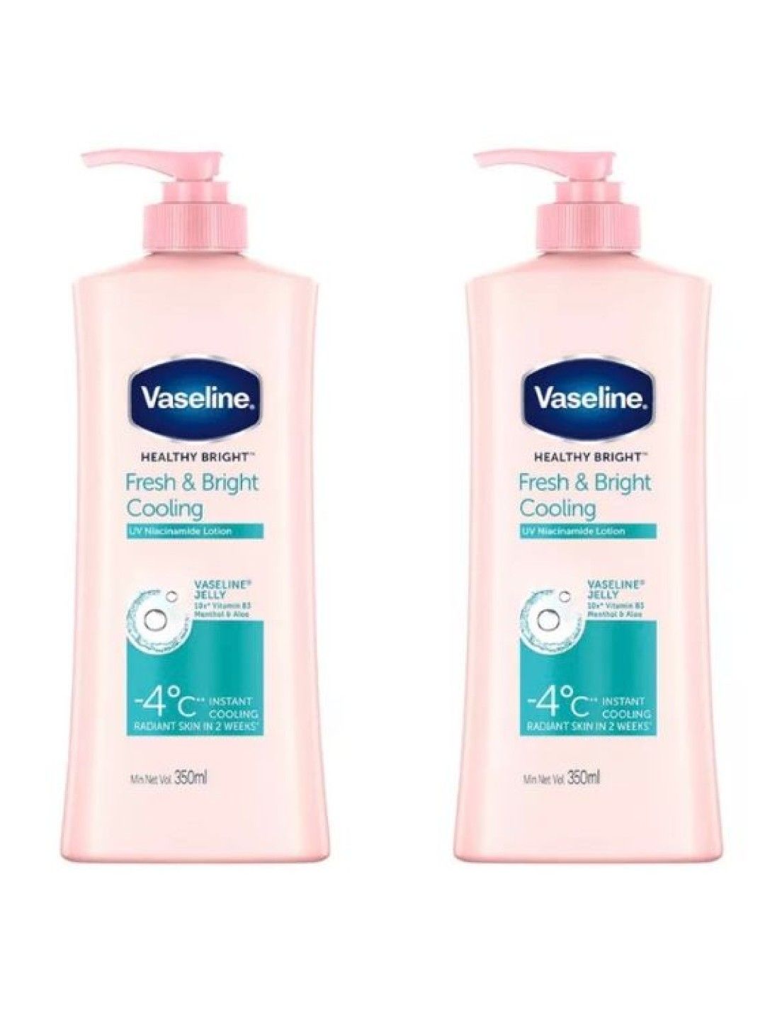 Vaseline [Buy 1 Get 1] Healthy Bright Lotion Fresh and Bright Cooling (350ml)