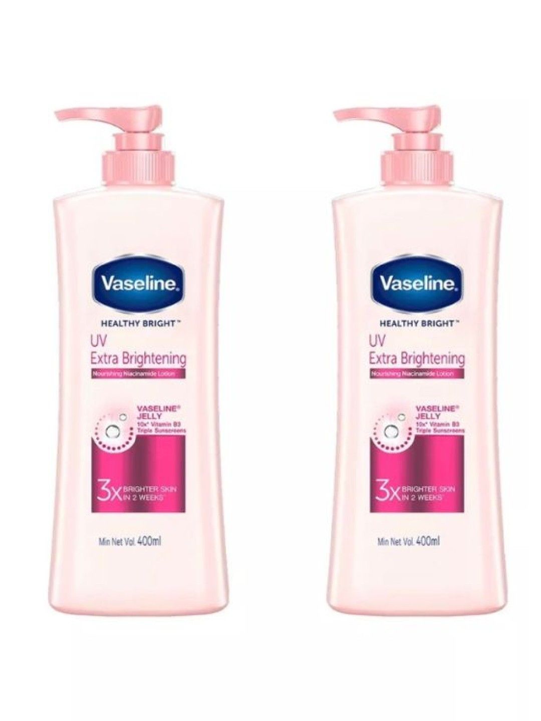 Vaseline [Buy 1 Get 1] Healthy Bright UV Extra Brightening Lotion (400ml)