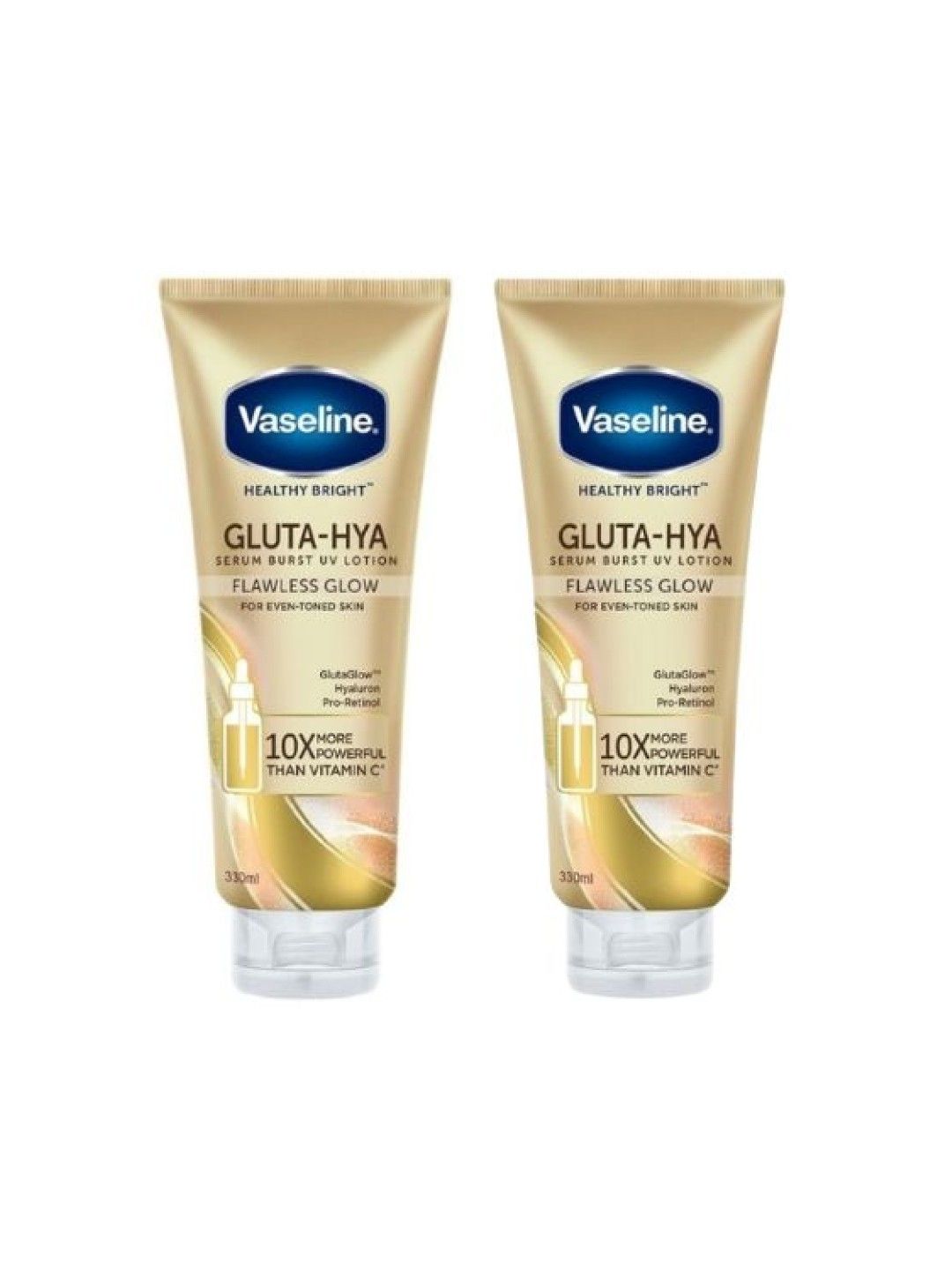 Vaseline [Buy 1 Take 1] Gluta Hya Serum Burst Flawless Glow (330ml)