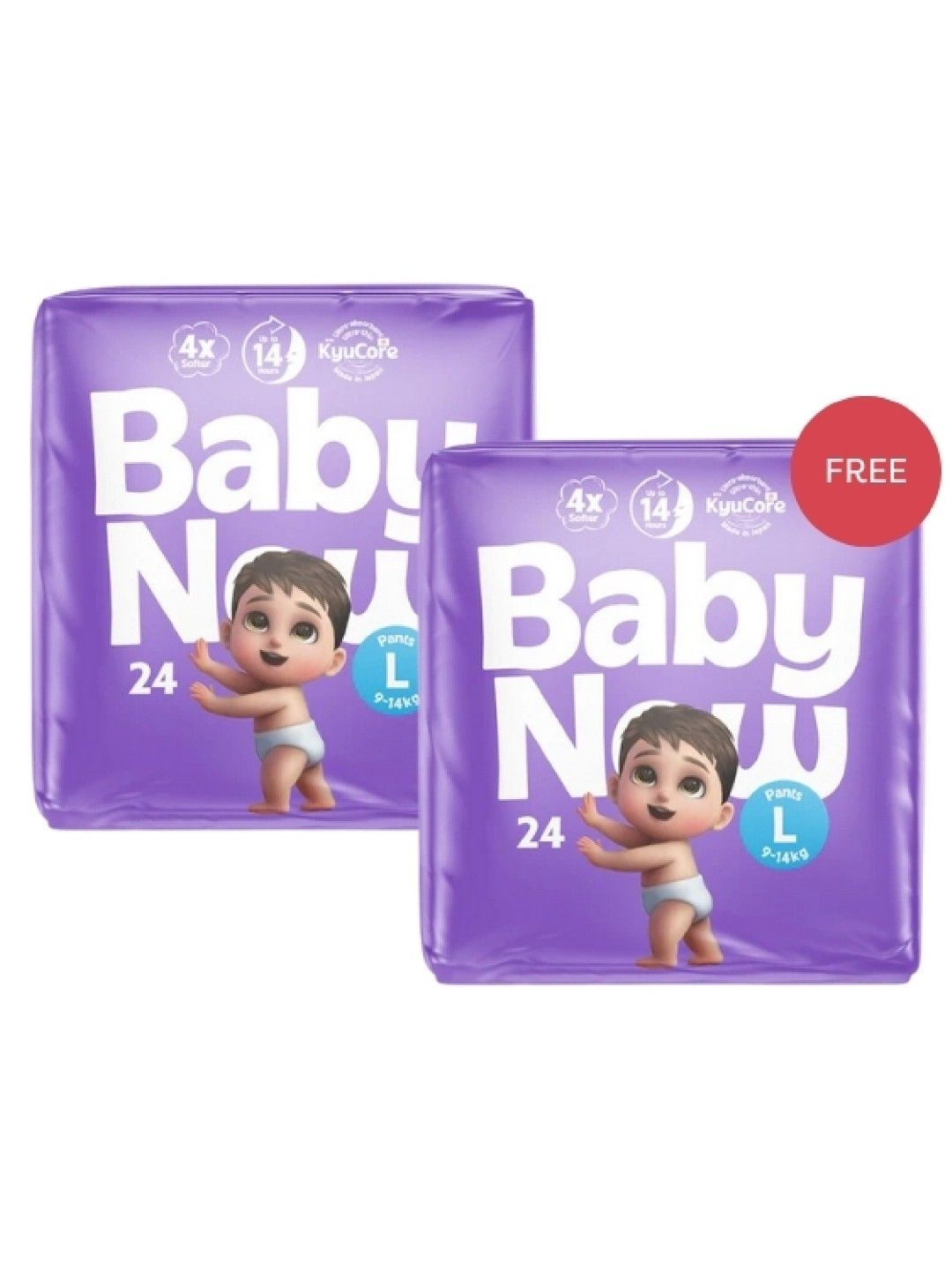 Baby Now [Buy 1 Take 1] Premium Pants Diaper Large (24pcs)