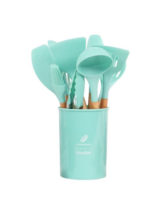 Masflex [EXCLUSIVE] Edamama x Masflex 12 Piece Utensil Set with Rack