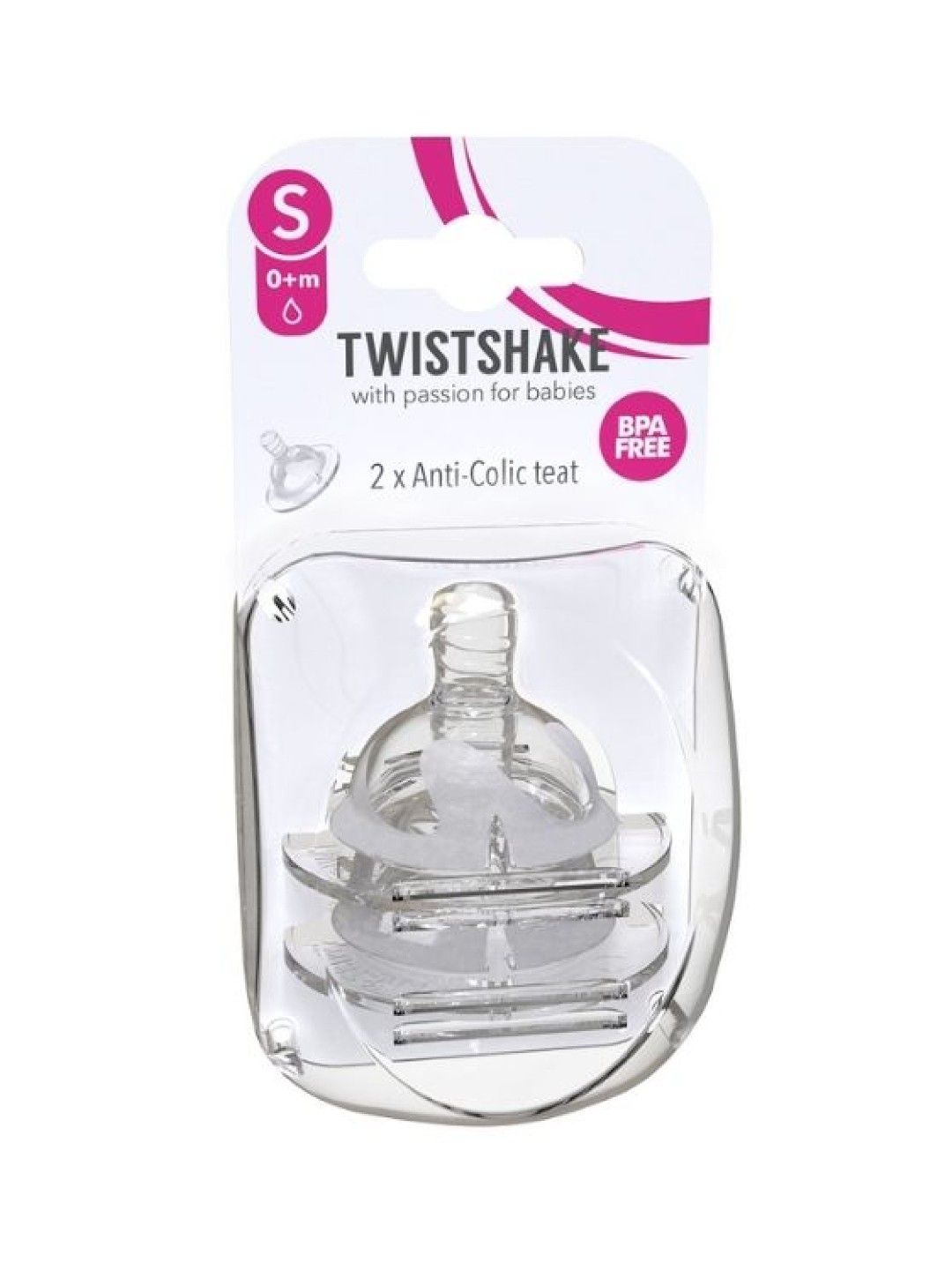 Twistshake Nipple Anti-Colic Teat Small (No Color- Image 1)