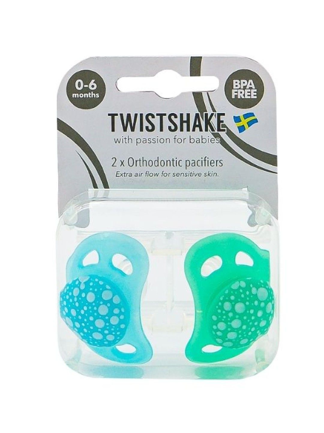 Twistshake Pacifier 2-pack (Pastel Blue Green- Image 3)