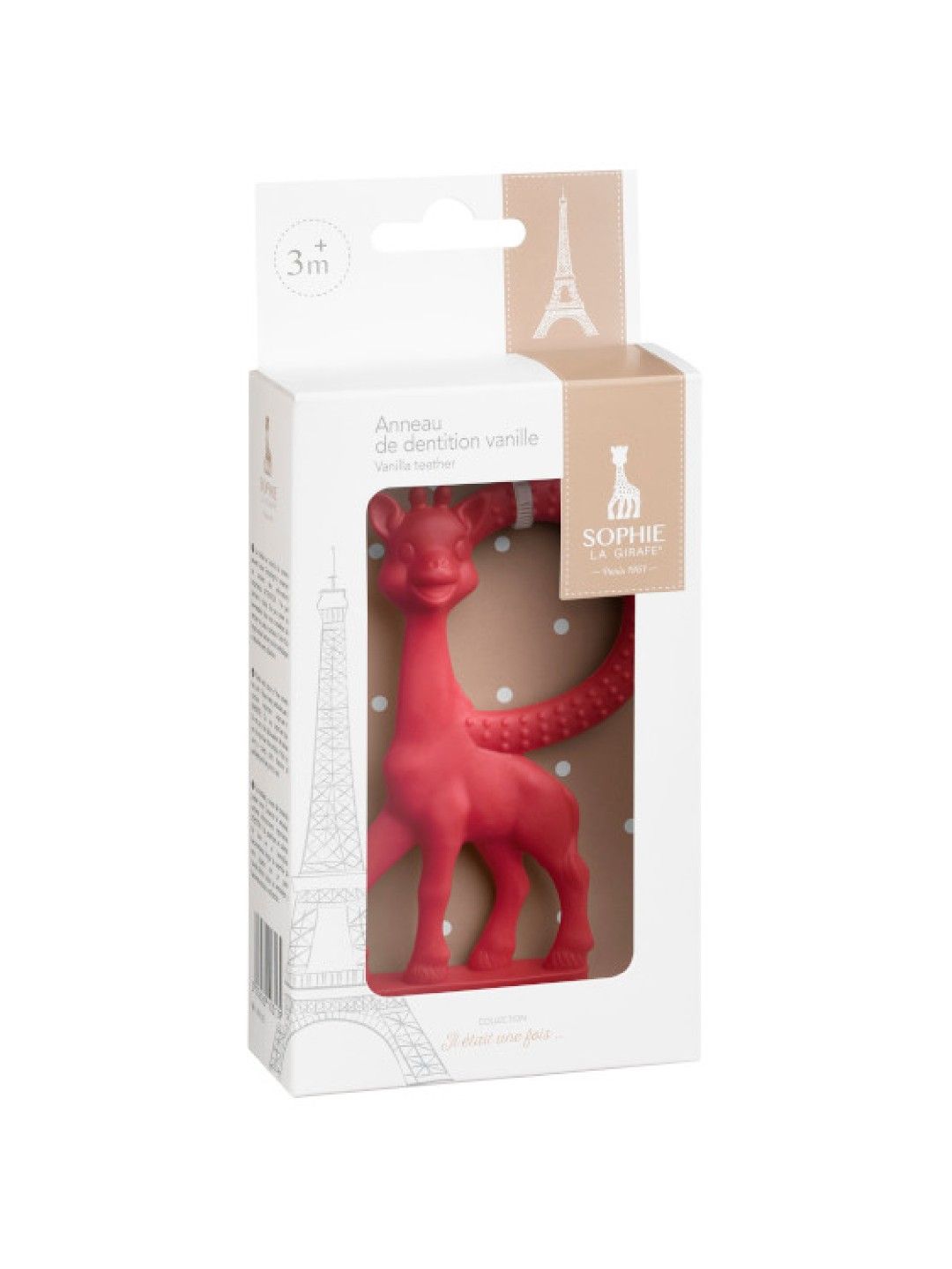 Sophie the Giraffe Vanilla Teething Ring (Red- Image 2)