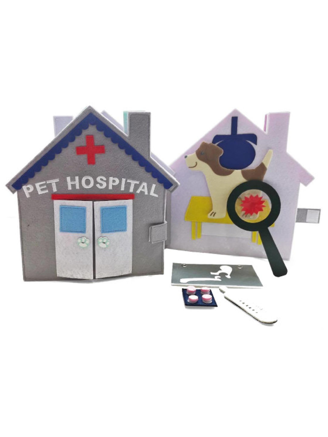 Kiddy Up Pet Hospital BusyBook (No Color- Image 1)