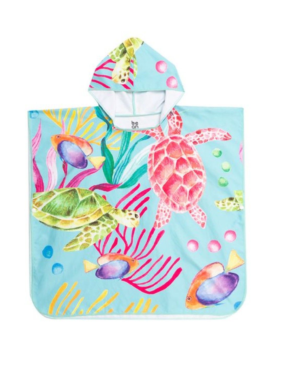 bean fashion Anina Rubio Turtle Print Beach Poncho (Multicolor- Image 2)