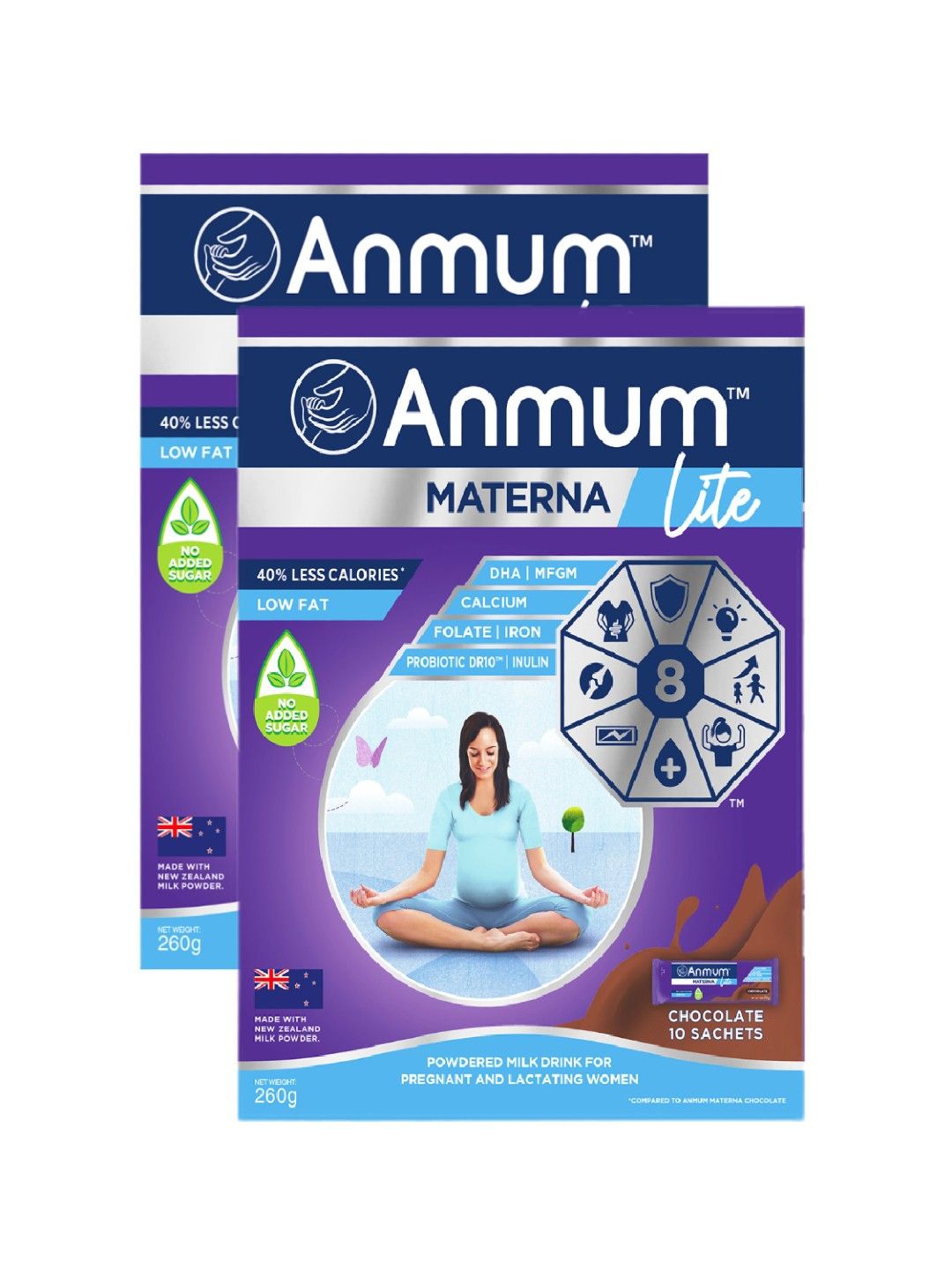 Anmum Milk Powder Lite Choco 260g Bundle of 2