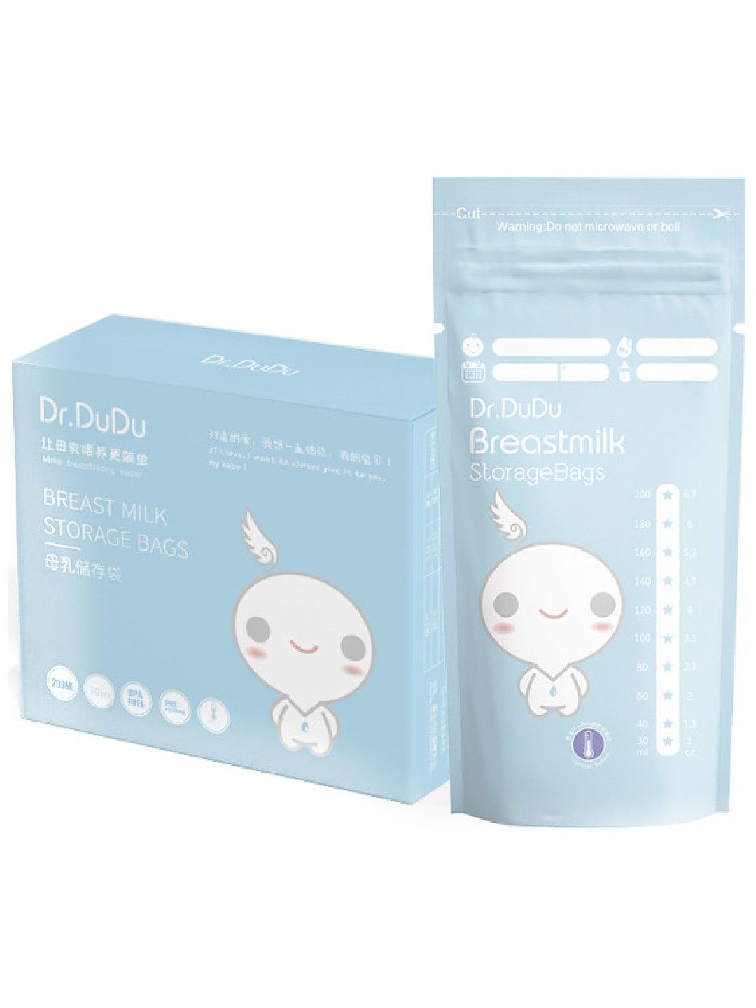 Dr. Dudu Breastmilk bags 200ml Pack of 3 (30 pcs) (No Color- Image 3)