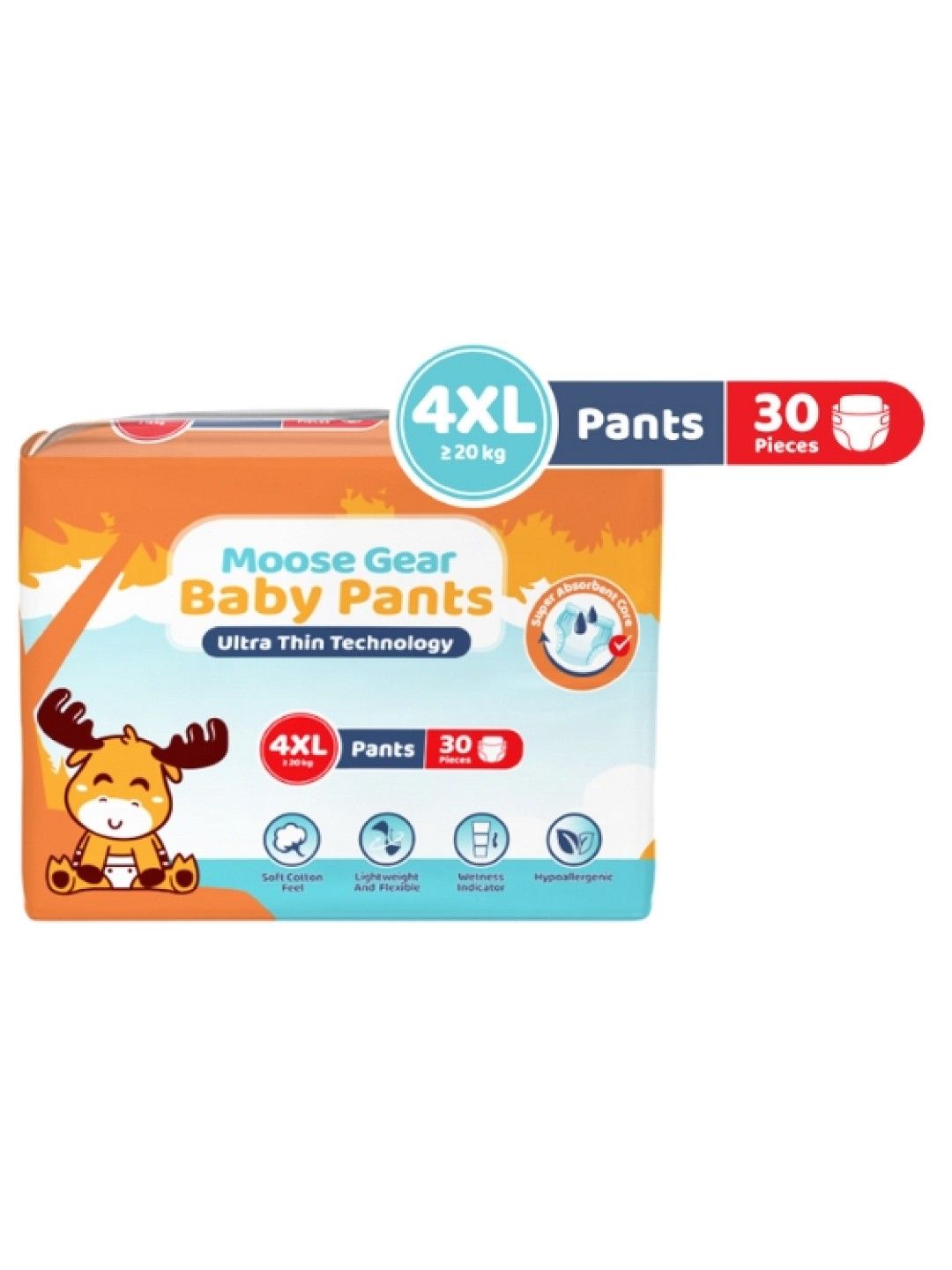 Moose Gear Baby Pants Diaper 4XL (30 pcs) (No Color- Image 1)