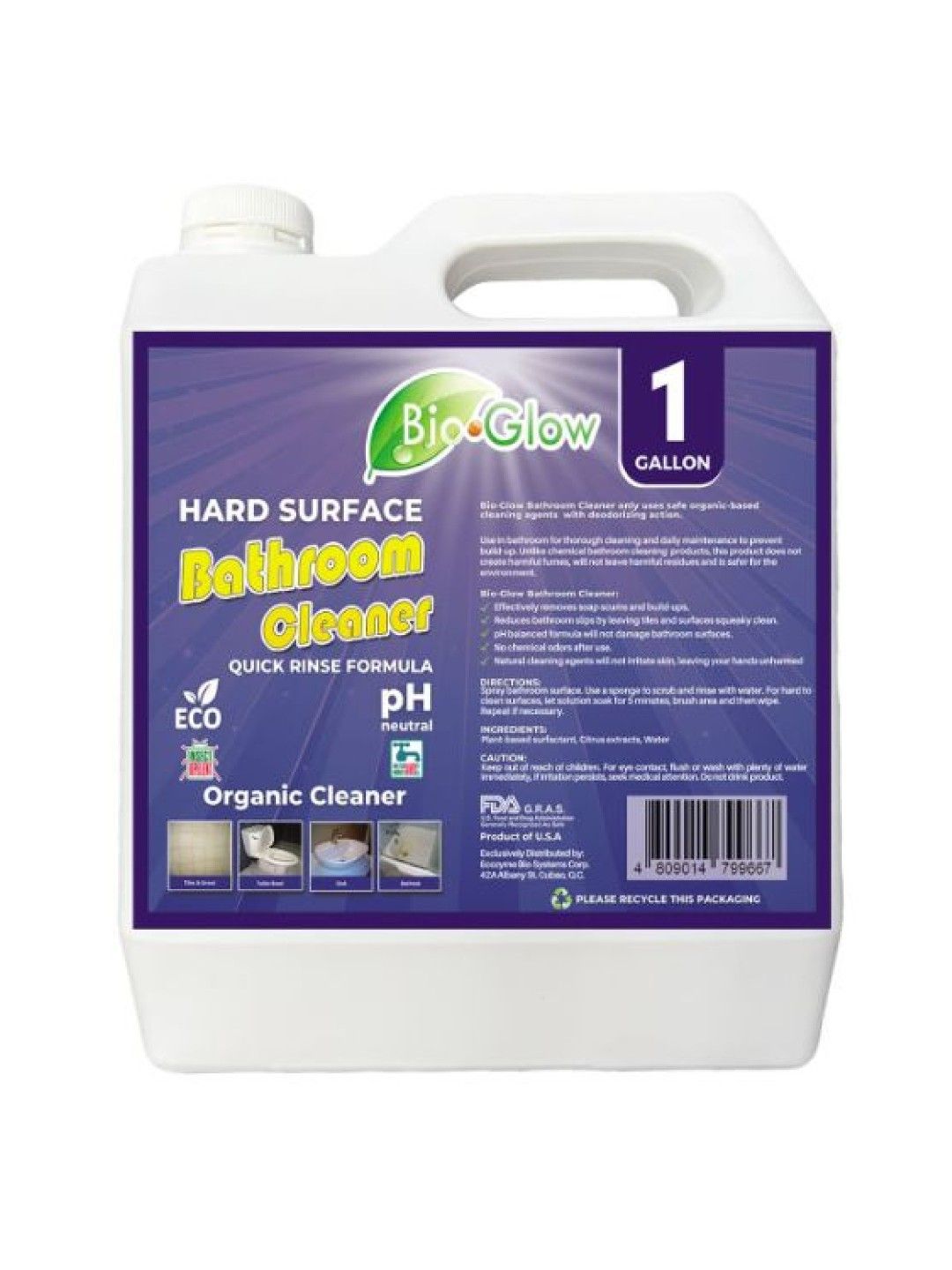 Bio-Glow Bathroom Cleaner (1 Gallon)