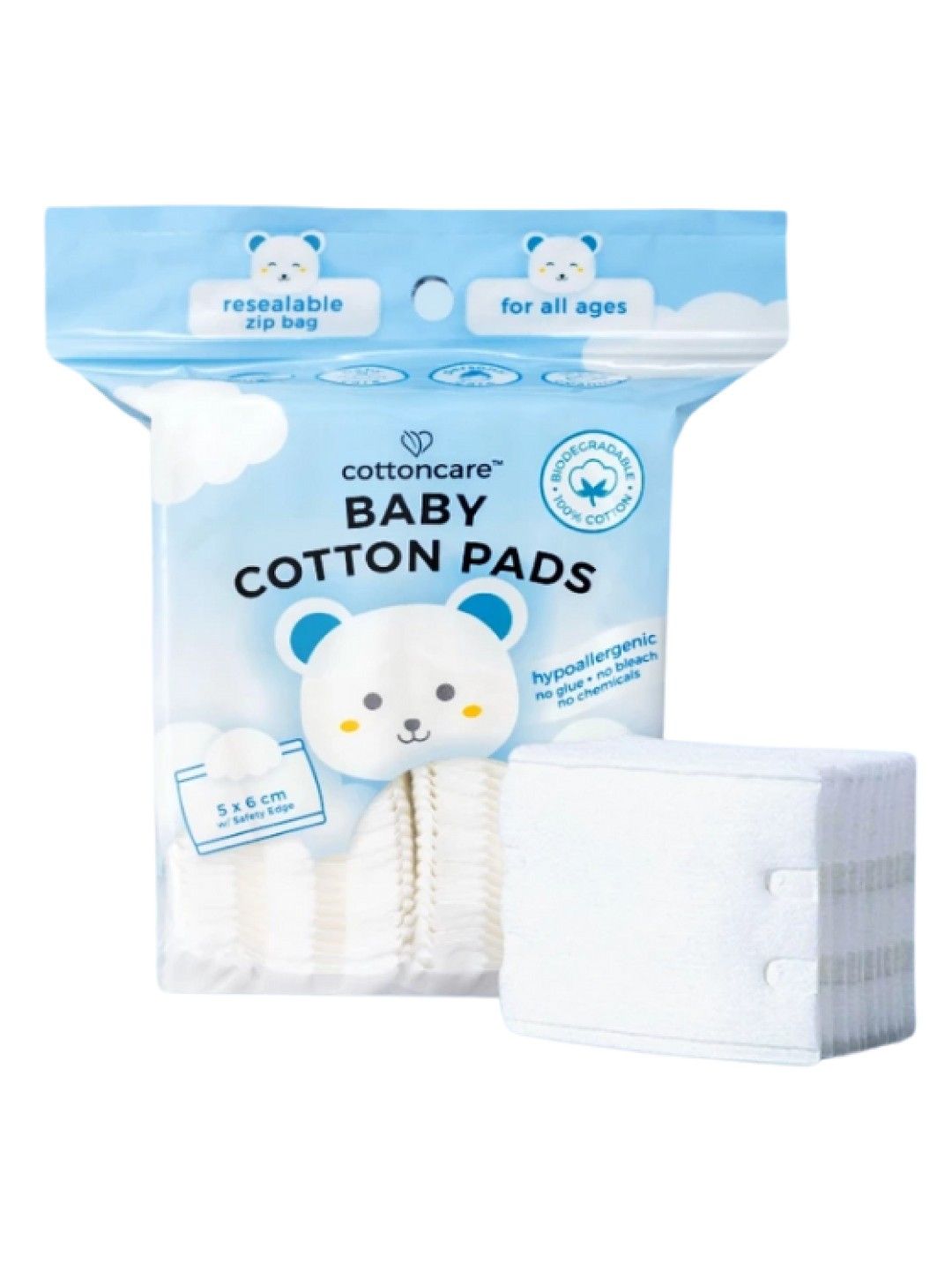 Cotton Central™ Cottoncare™ Premium Baby Cotton Pads (100 pads) (No Color- Image 1)