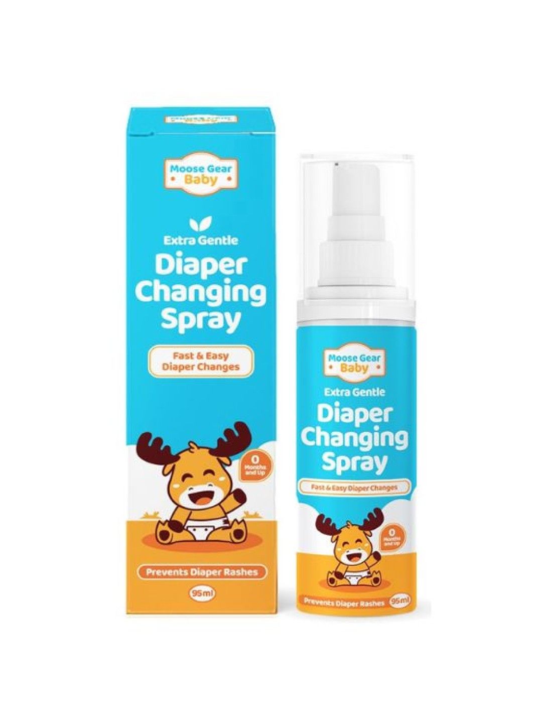 Moose Gear Baby Extra Gentle Diaper Changing Spray (95ml) (No Color- Image 1)