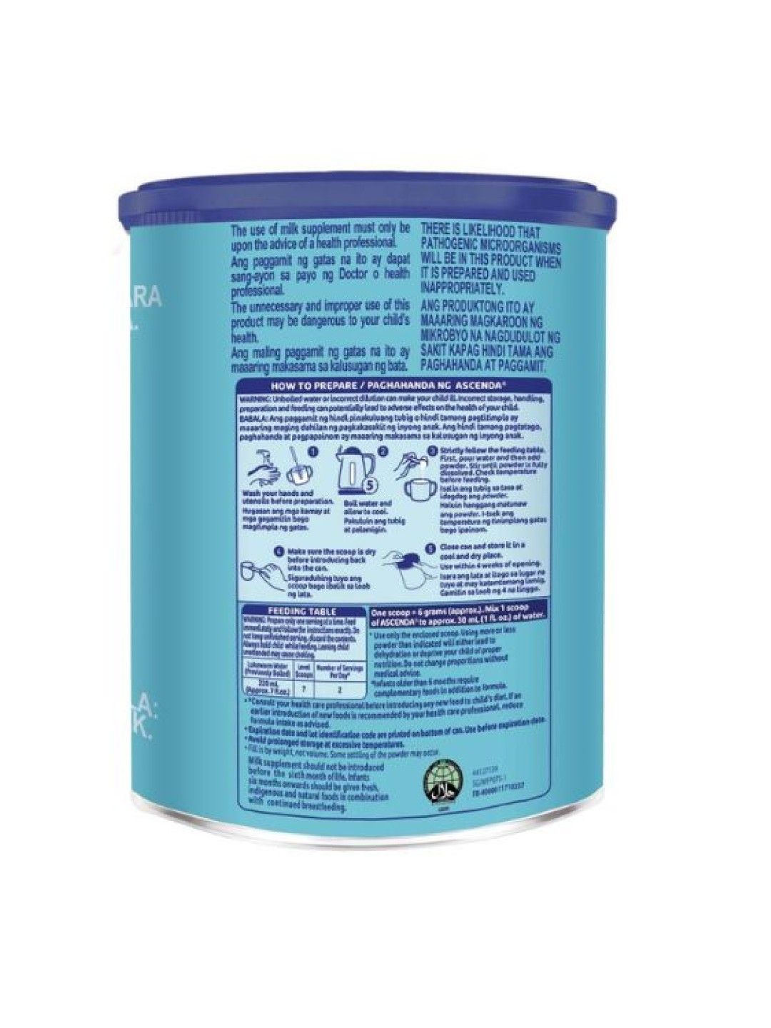 Ascenda 1-3 years old Milk Supplement (1.6kg) (No Color- Image 2)