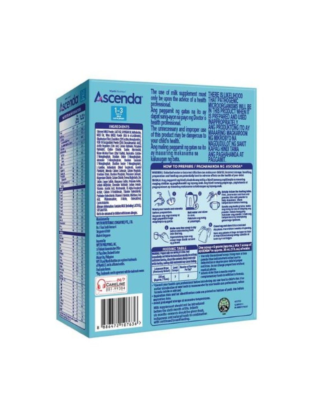 Ascenda 1-3 years old Milk Supplement (400g) (No Color- Image 3)