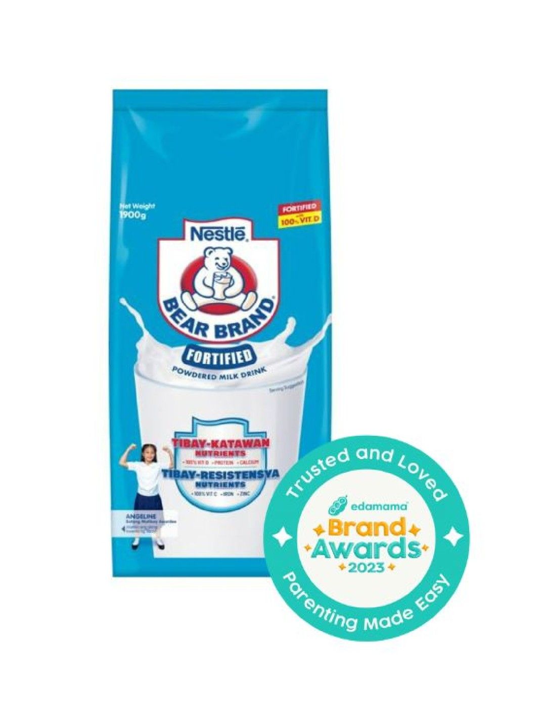 Bear Brand Fortified Powdered Milk Drink (1.9kg)