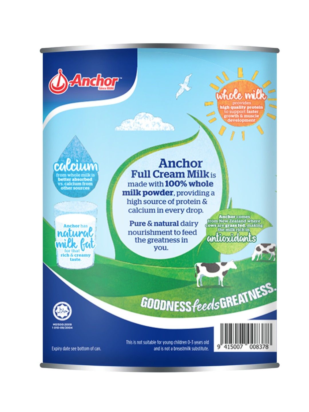 Anchor Anchor Full Cream Milk Powder Plain (1.8kg) (No Color- Image 2)