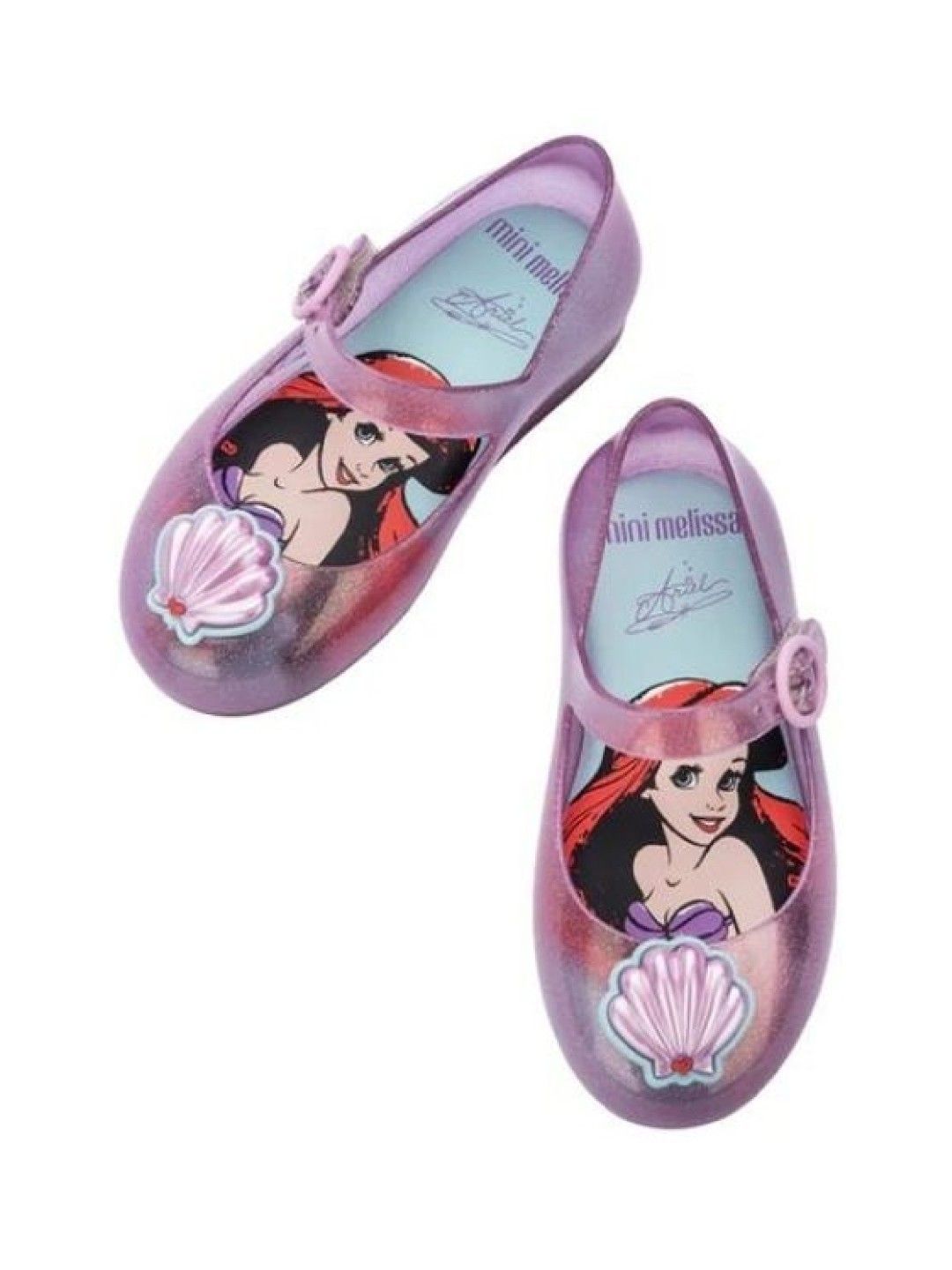 Mini Melissa Sweet Love Disney Princess Ballerina Flats (Pink- Image 2)