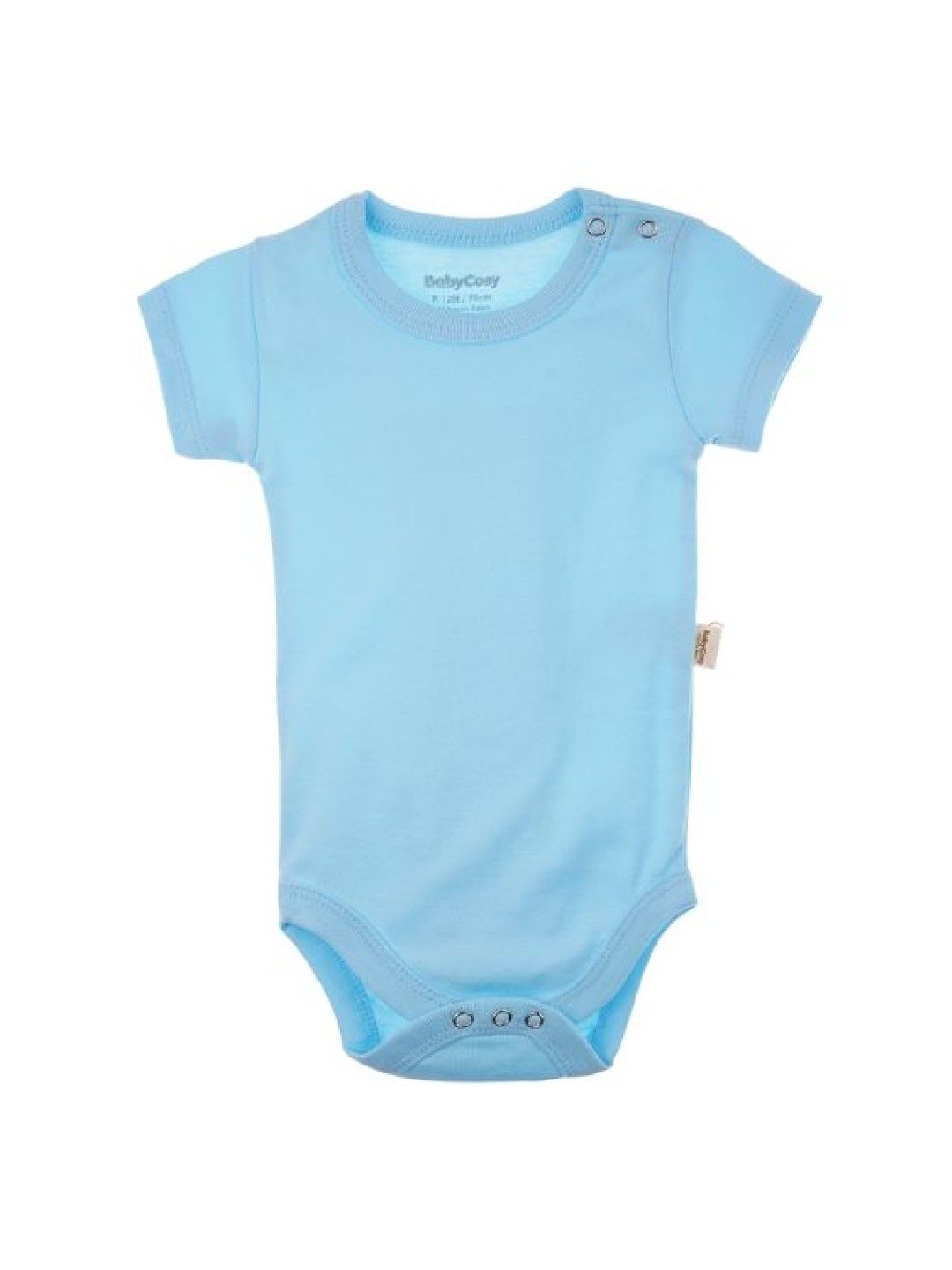 bean fashion Babycosy Organic Short Sleeved Body (Sky Blue- Image 1)