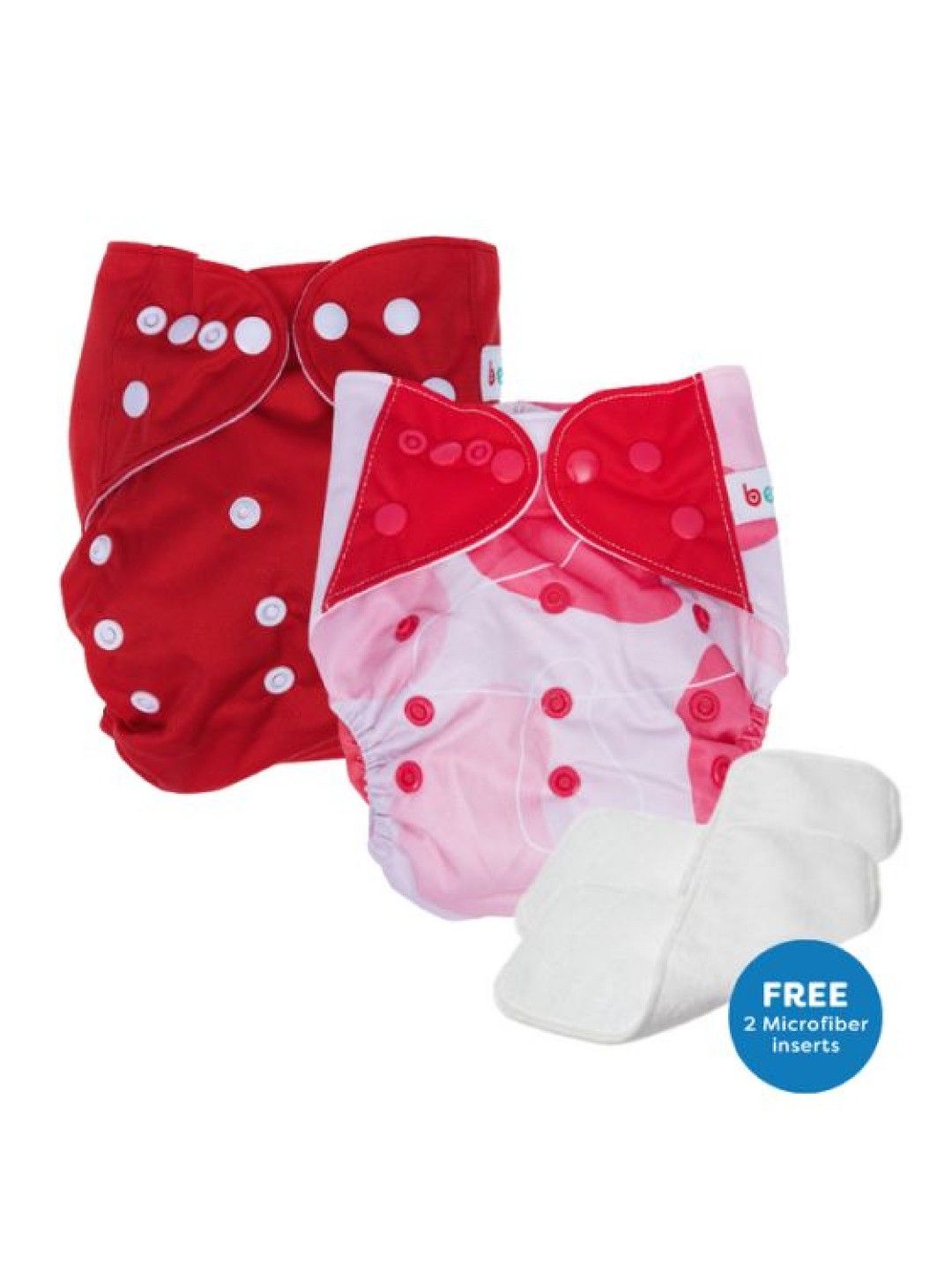 bean fashion Snappies Red Buddies Cloth Diaper Set of 2 (No Color- Image 1)