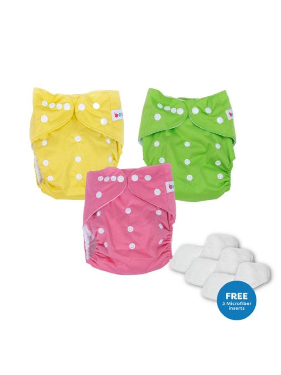 bean fashion Snappies Basic Popsicle Cloth Diaper Set of 3 (No Color- Image 1)