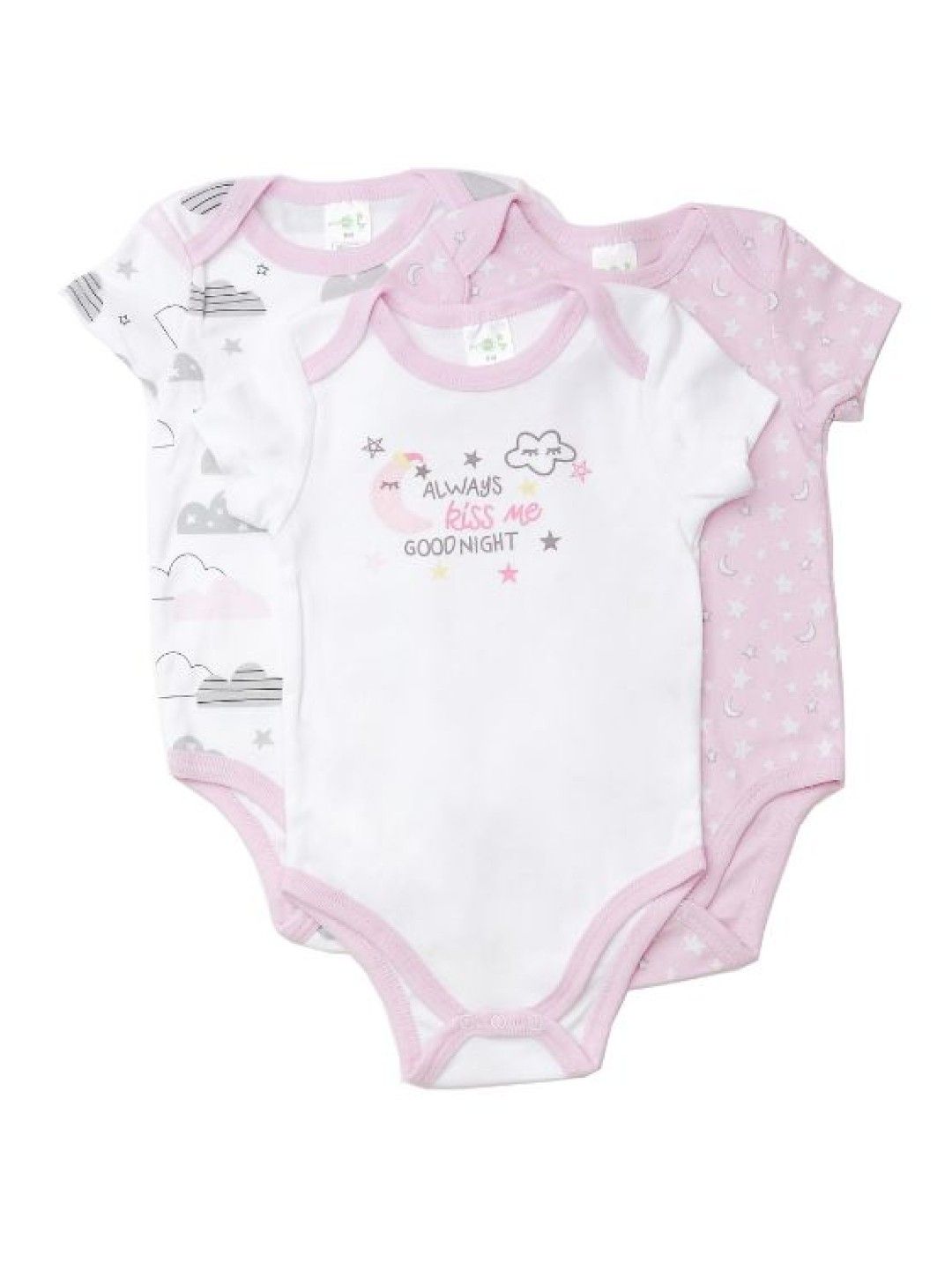 Cottonkind Kiss Me Goodnight 3-Piece Set Onesie | edamama