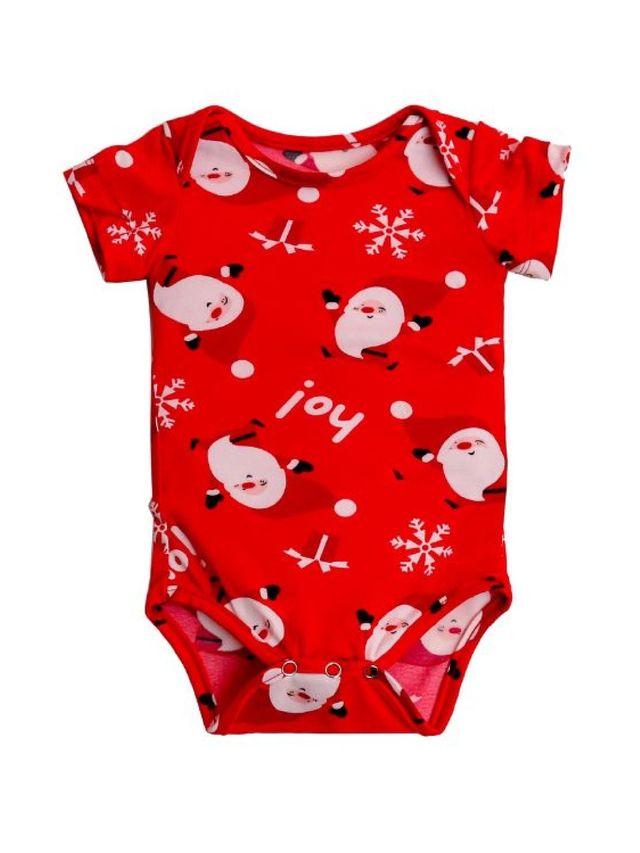 bean Merry Jammies Fullprint Baby Girl Onesie