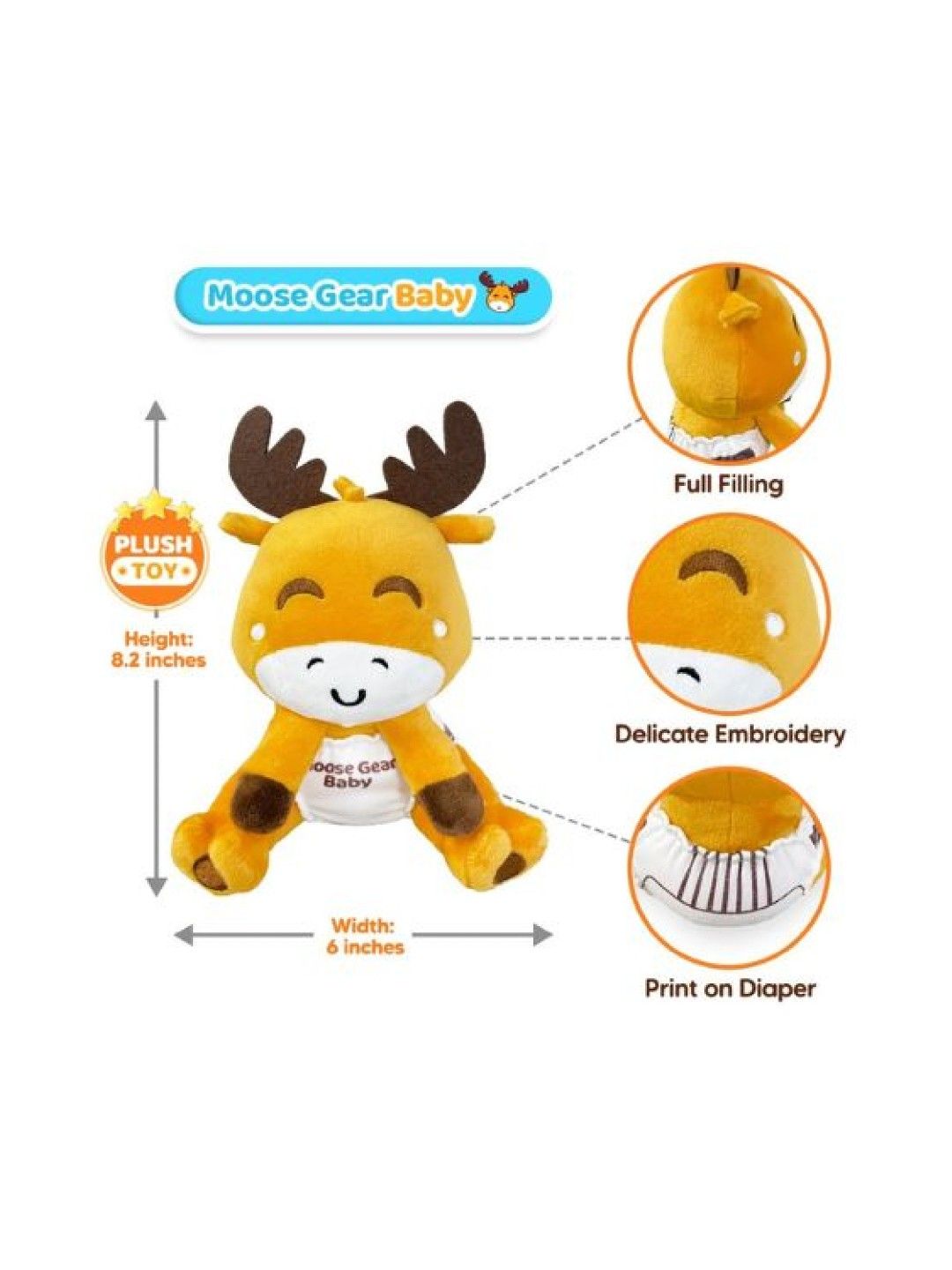 Moose Gear Baby Plush Toy (Limited Edition) (No Color- Image 4)