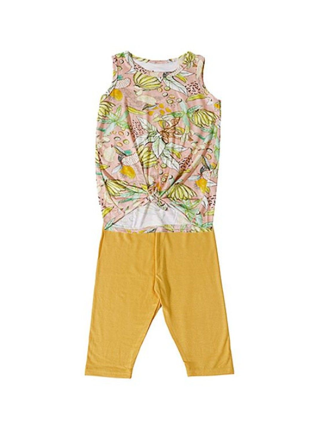 bean fashion Alessa Lanot Playwear Saging Swirl Sleeveless with Plain Capri Leggings (Multicolor- Image 2)
