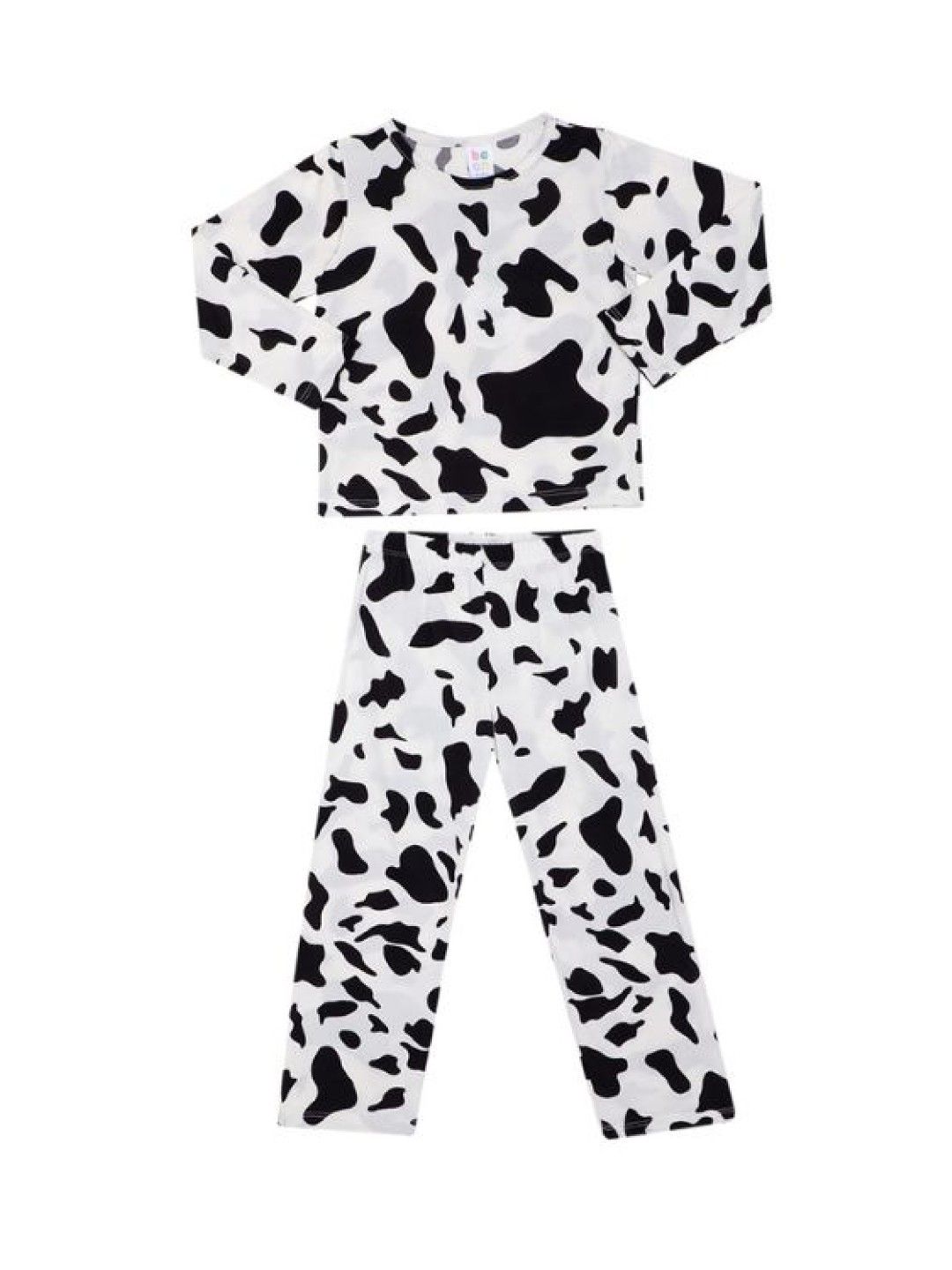 bean fashion Longsleeves Pajama Set Cow Print (Black- Image 2)