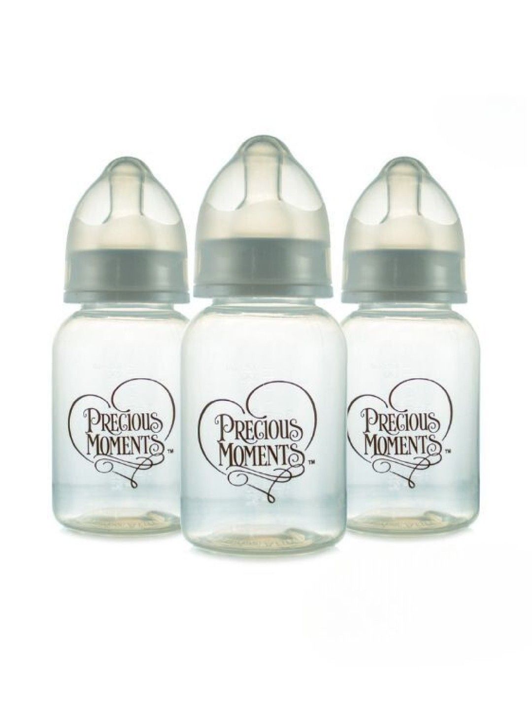 Precious Moments Clear Feeding Bottle Set of 3 (4oz) (No Color- Image 1)