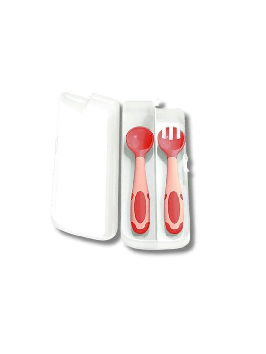 BabyPro Baby Feeding Spoon Set Bendable 360 Temperature Sensing (Pink- Image 1)