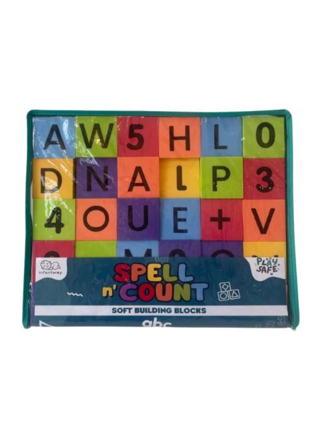 Infantway Spell N' Count Soft Building Blocks (No Color- Image 3)