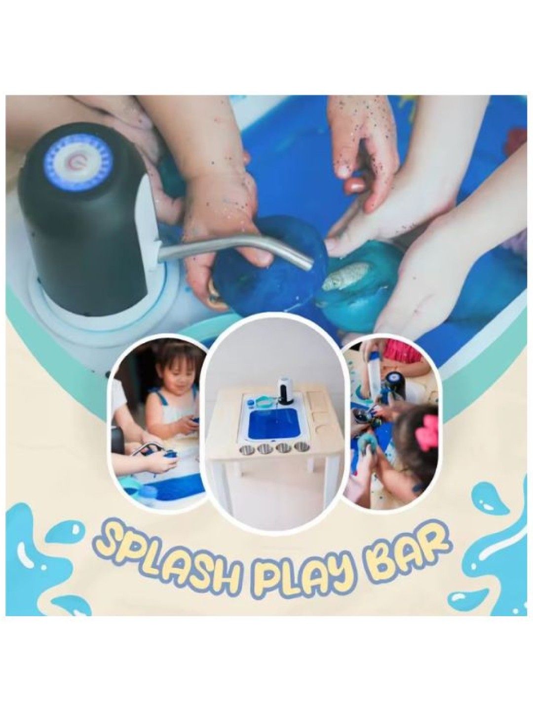 Sensory Splash Club Splash Water Play Learning Board (No Color- Image 1)