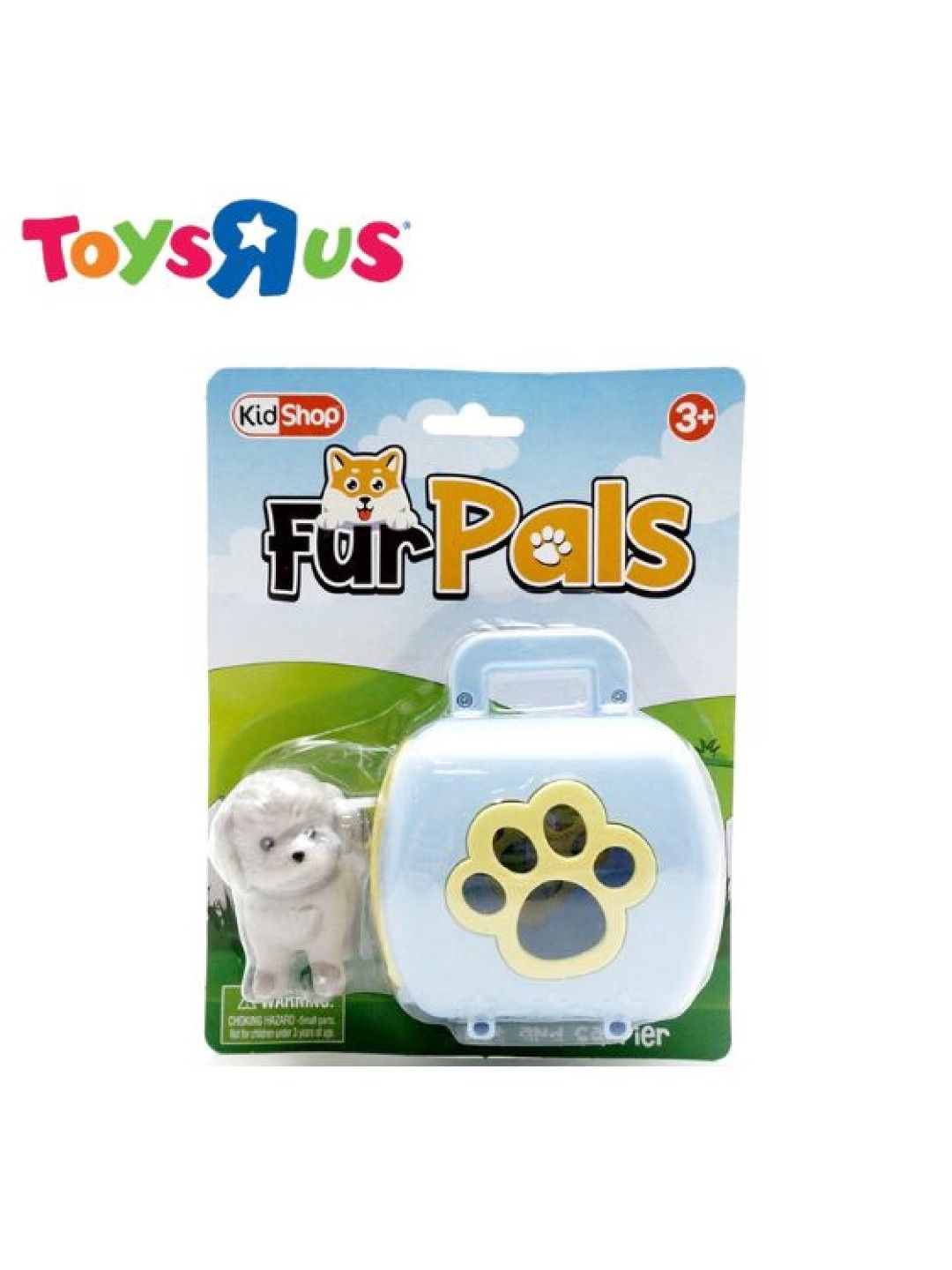 Toys R Us KidShop Fur Pals Pet And Carrier - Dog with Blue Cage (No Color- Image 1)