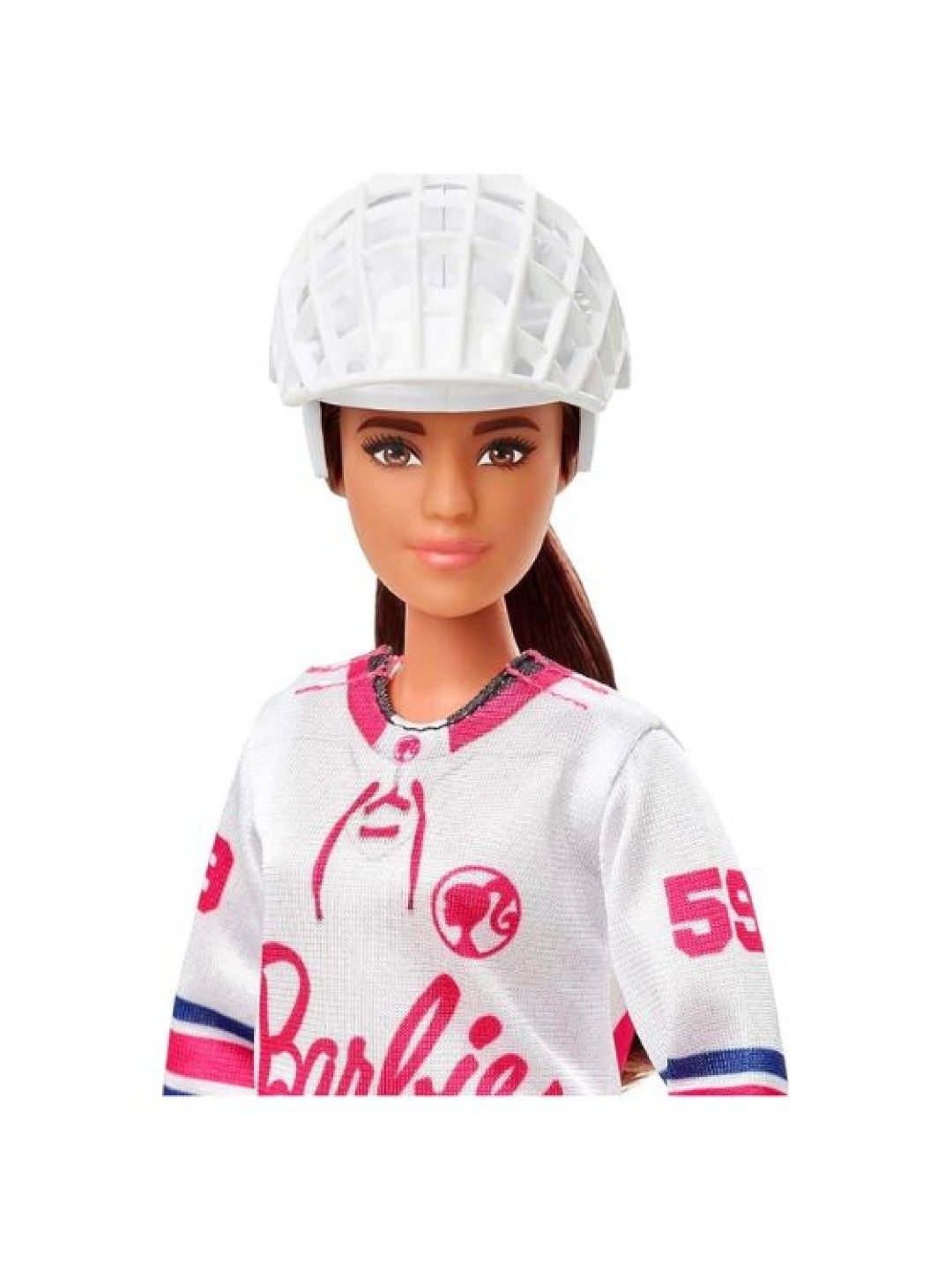 Barbie Winter Sports Hockey Player Brunette Doll (No Color- Image 2)
