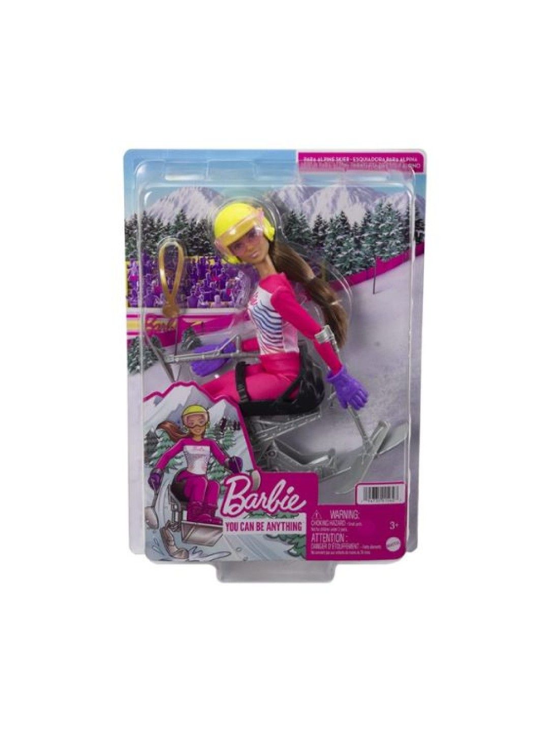 Barbie Winter Sports Alpine Skier Brunette Doll (No Color- Image 4)