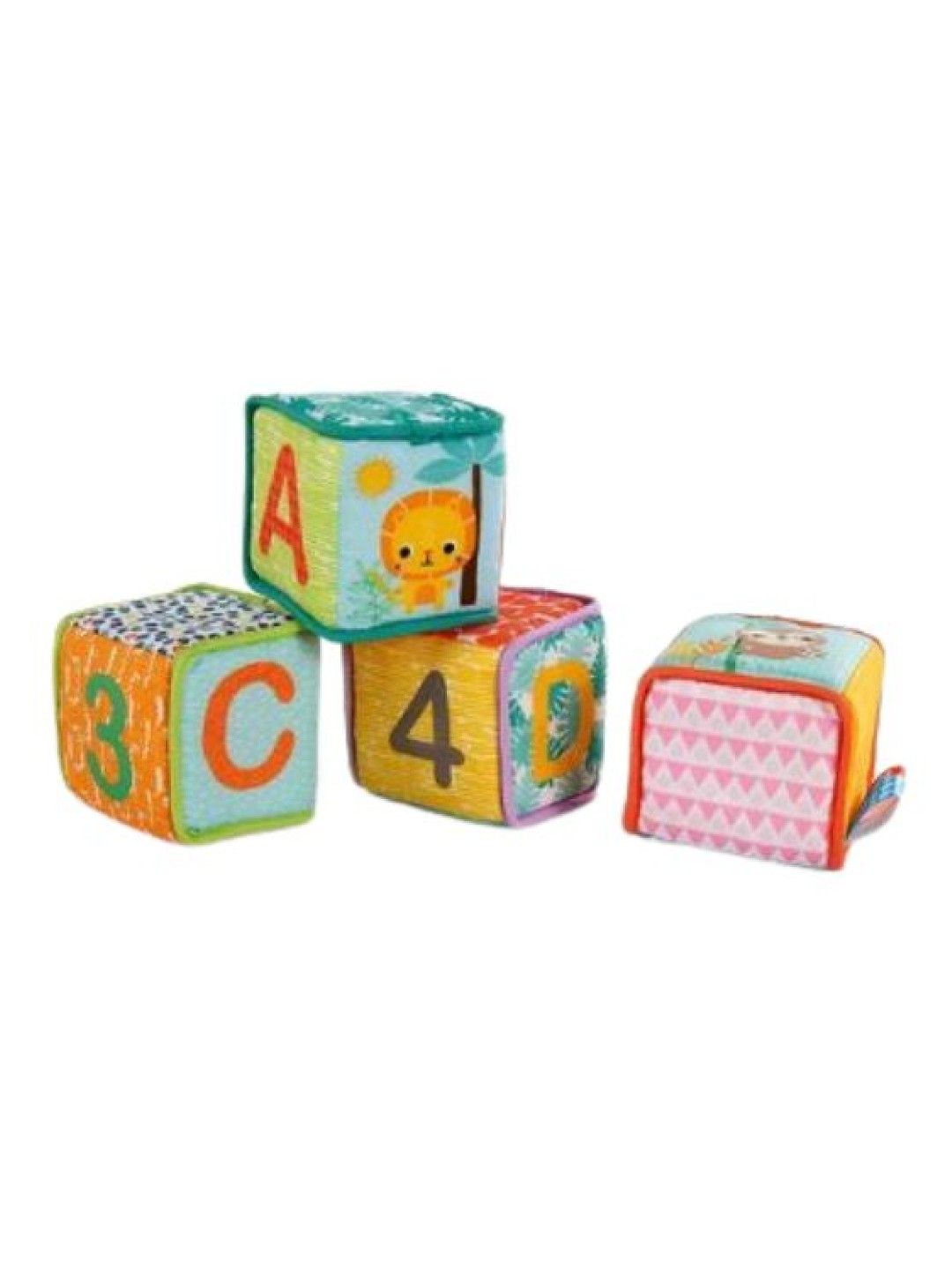 Bright Starts Grab & Stack Baby Blocks (No Color- Image 1)