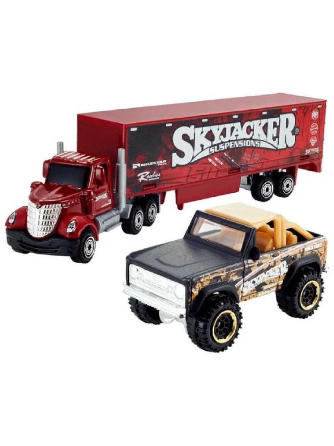 Matchbox Lonestar Cab & Box Trailer with 1972 Ford Bronco (No Color- Image 1)